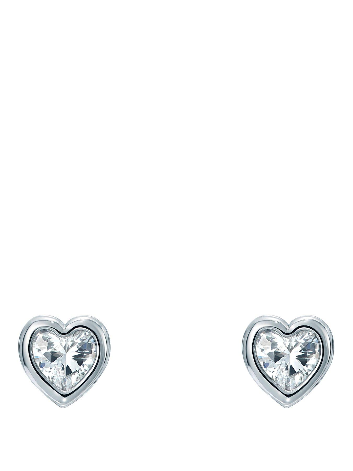 Ted Baker HARMONY: Mini Crystal Heart Stud Earrings