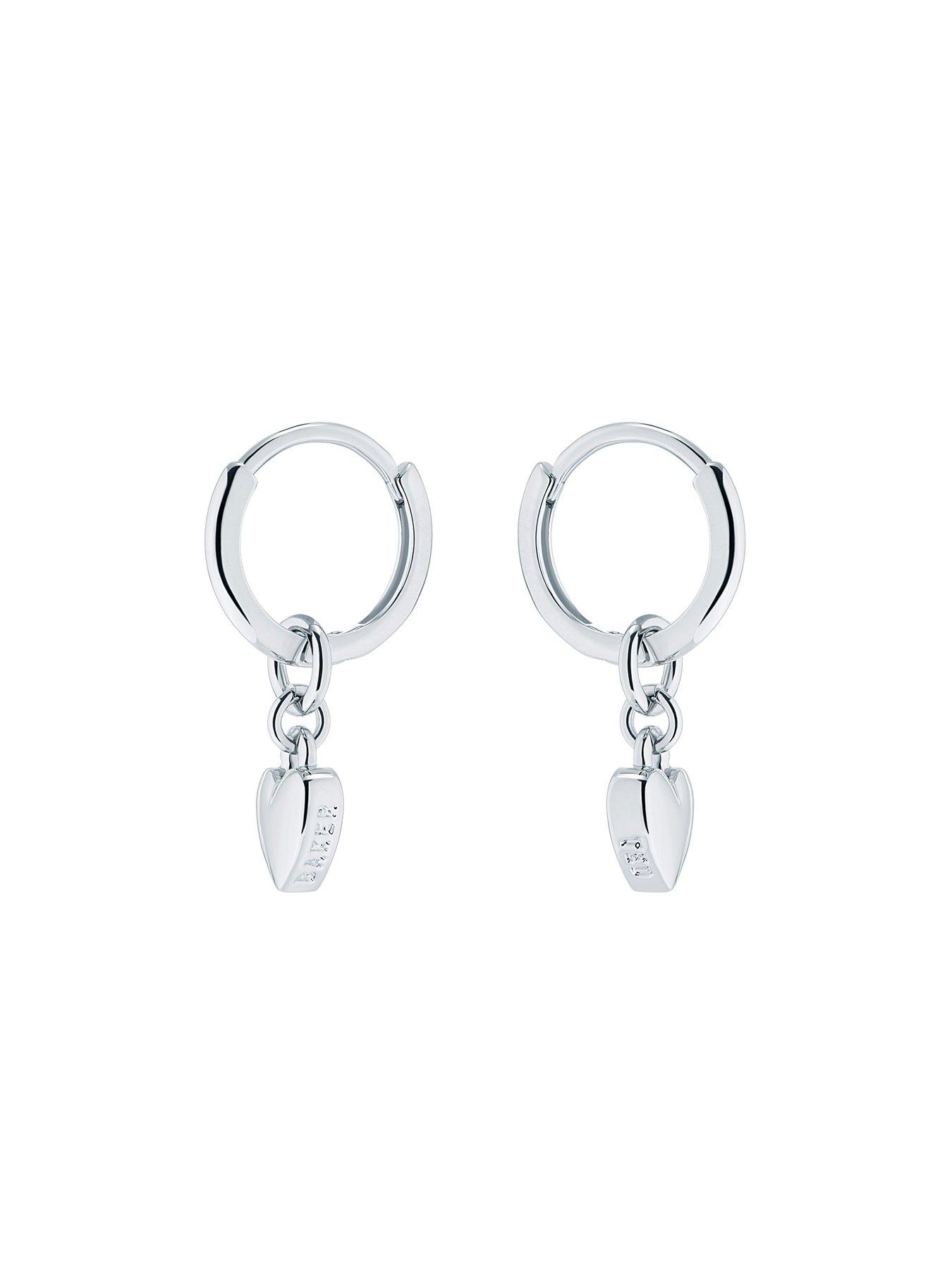 Image 2 of 6 of Ted Baker HARRYE: Tiny Heart Huggie Earrings