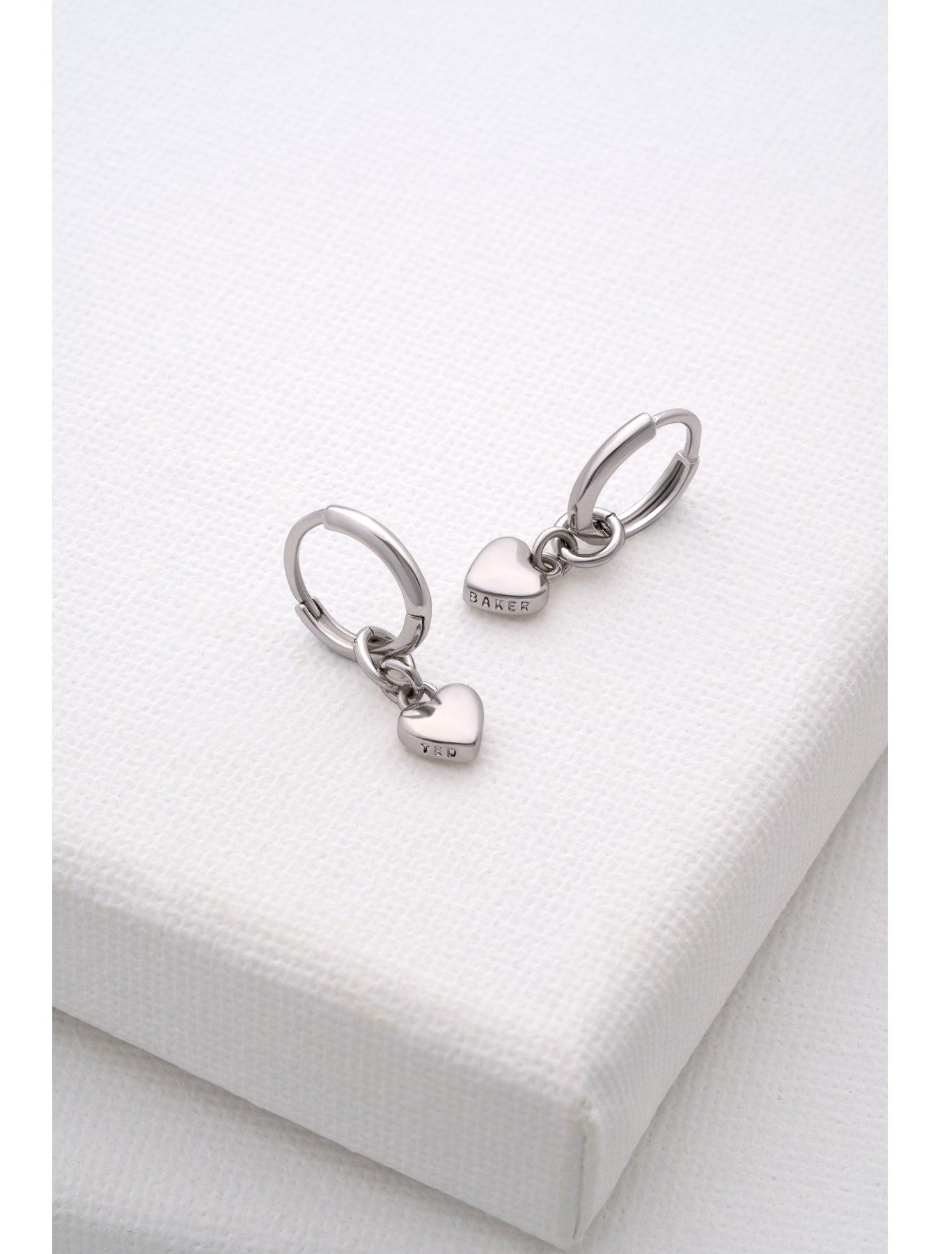 Image 5 of 6 of Ted Baker HARRYE: Tiny Heart Huggie Earrings