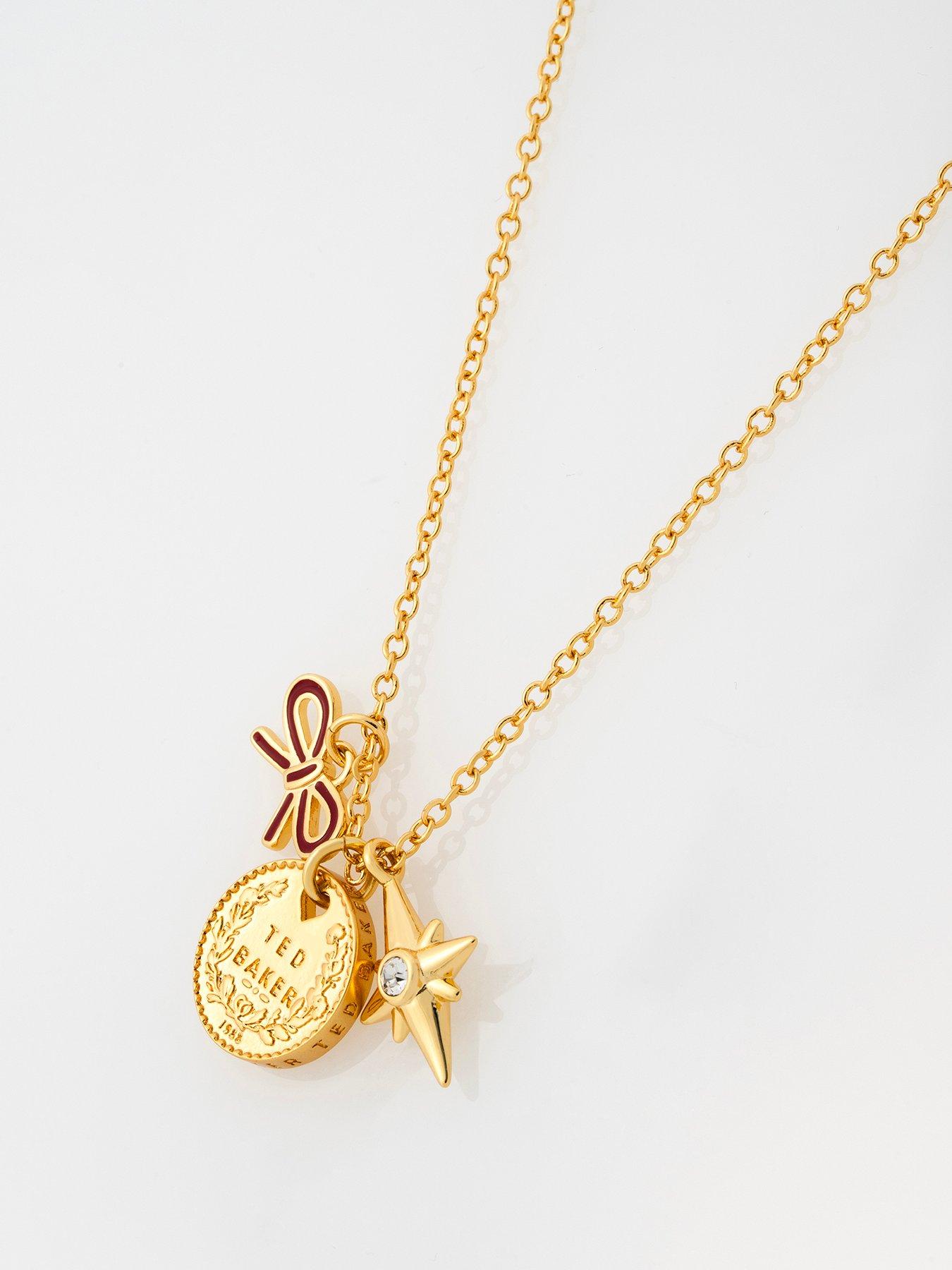 Image 1 of 6 of Ted Baker Womens Sian Multi Charm Necklace - Multi