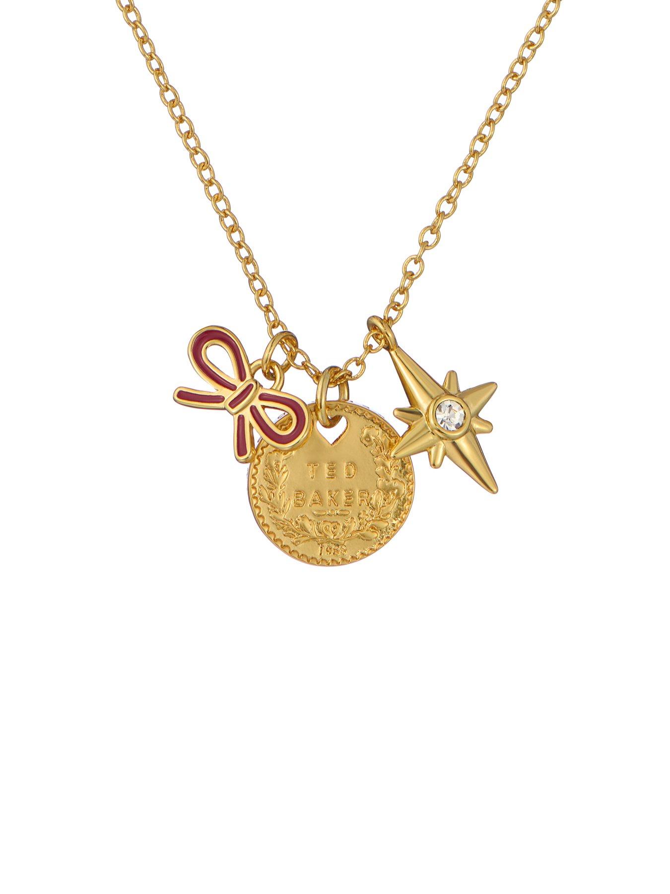 Image 3 of 6 of Ted Baker Womens Sian Multi Charm Necklace - Multi