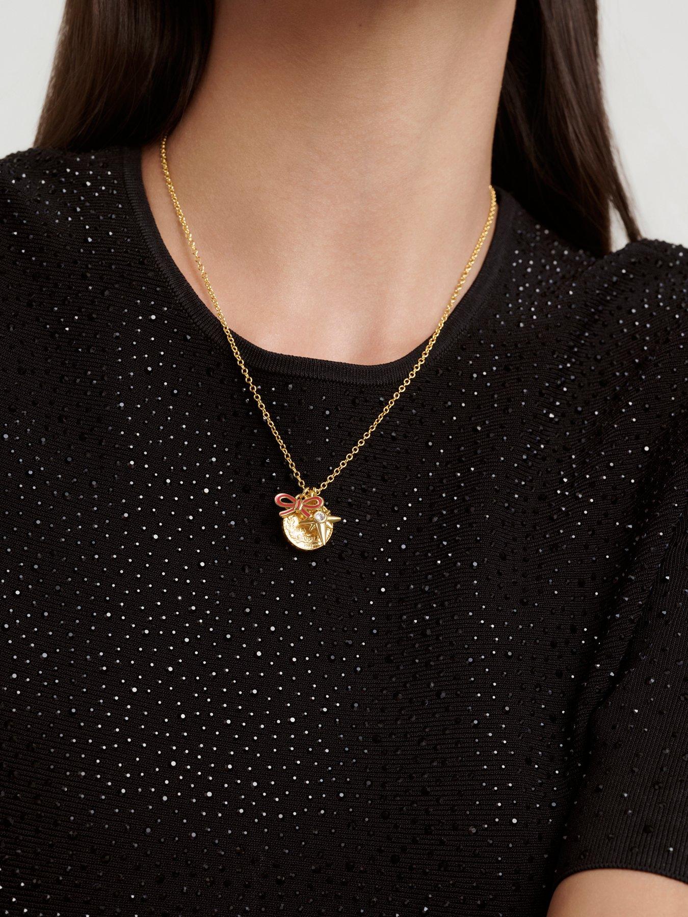 Image 4 of 6 of Ted Baker Womens Sian Multi Charm Necklace - Multi
