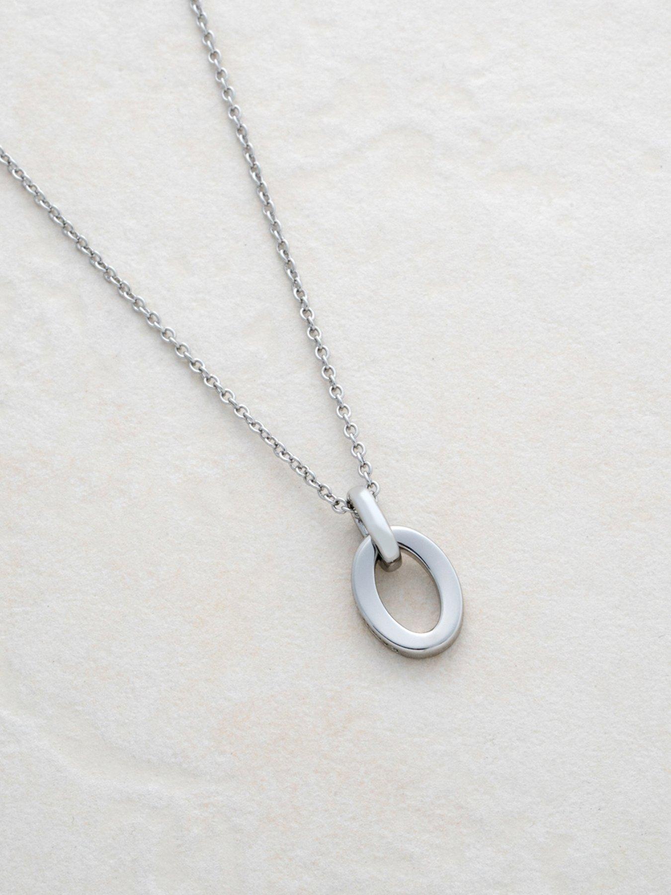 Karen Millen Chain Link Pendant Necklace
