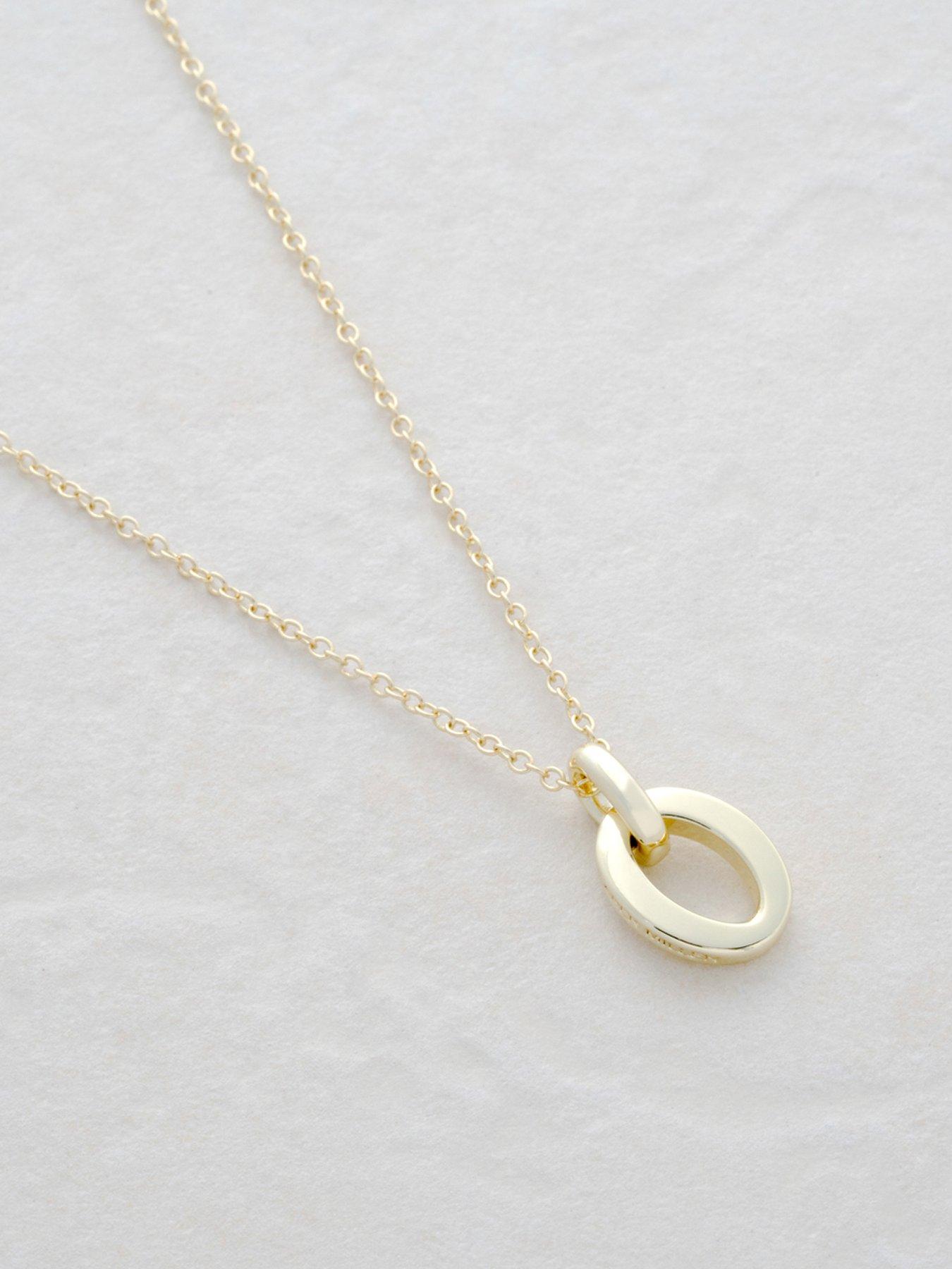 Karen Millen Chain Link Pendant Necklace