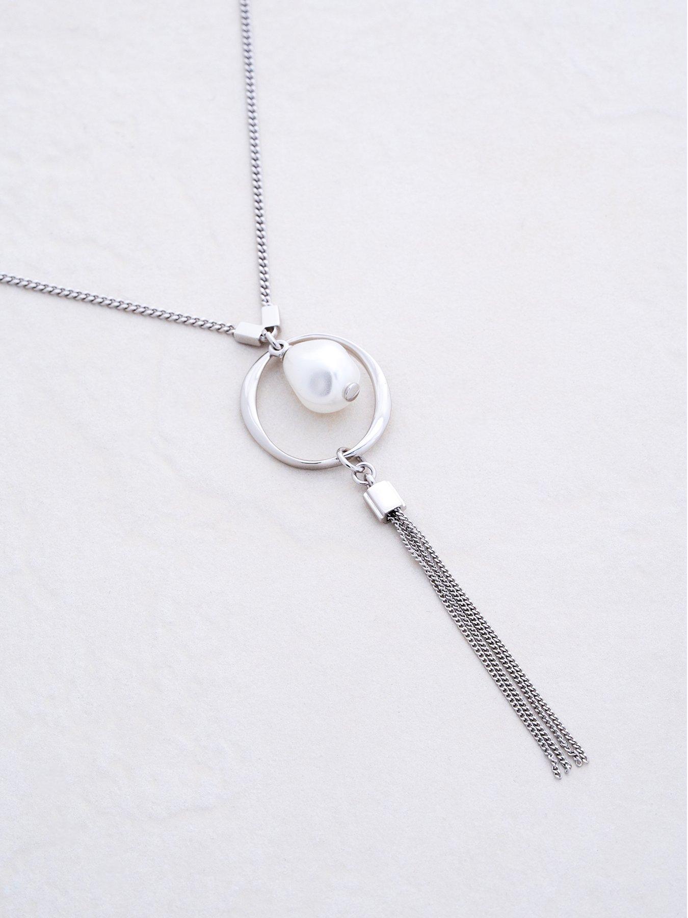 Karen Millen Modern Pearl Pendant Necklace