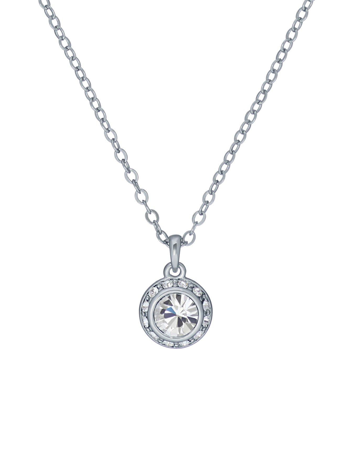 Ted Baker SOLTELL: Solitaire Sparkle Crystal Pendant Necklace