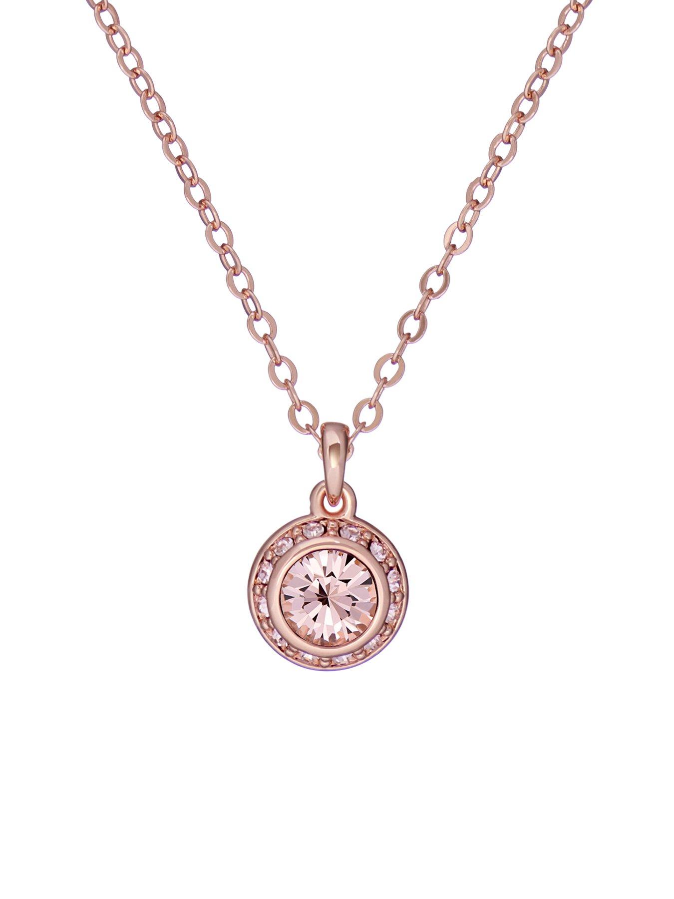 Ted Baker SOLTELL: Solitaire Sparkle Crystal Pendant Necklace