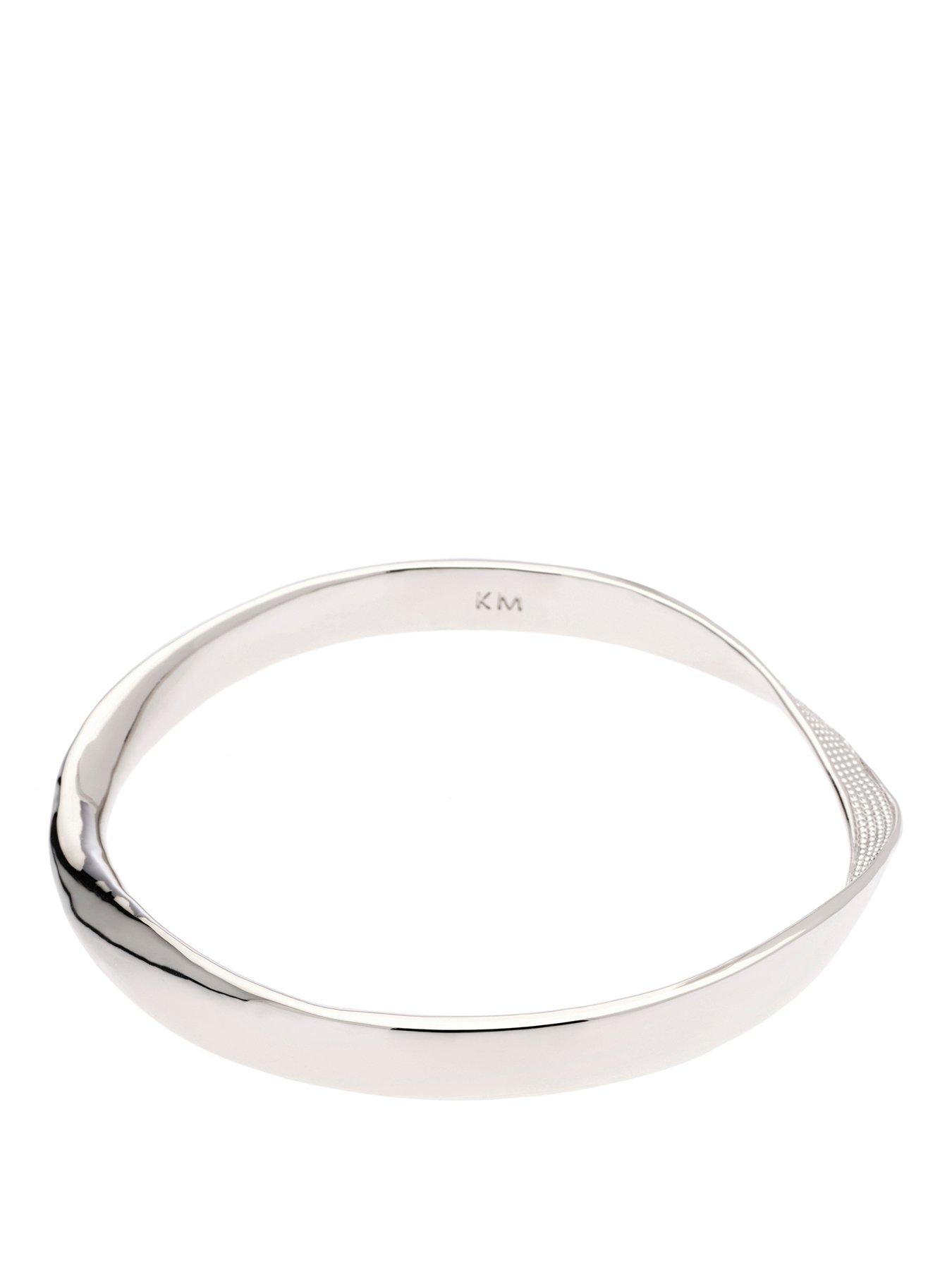 Karen Millen Textured Twist Narrow Bangle