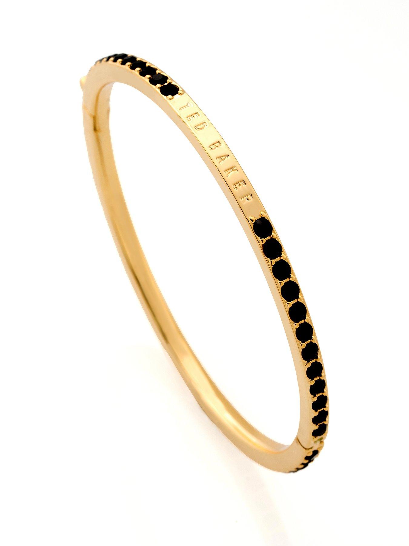 Ted Baker CLAUDIA: Narrow Crystal Hinged Bangle Bracelet