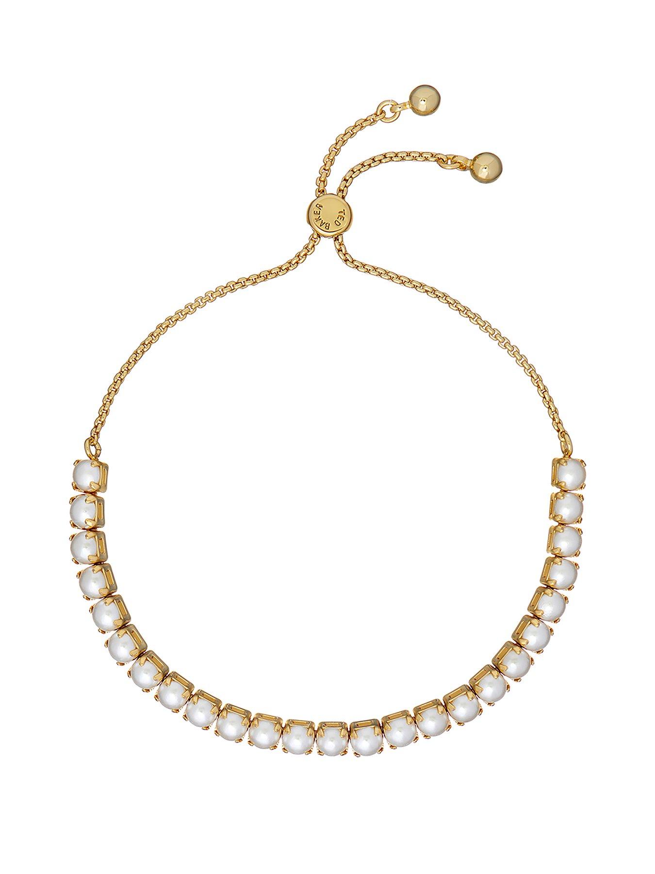 Ted Baker PERRMEL: Pearl Adjustable Tennis Bracelet