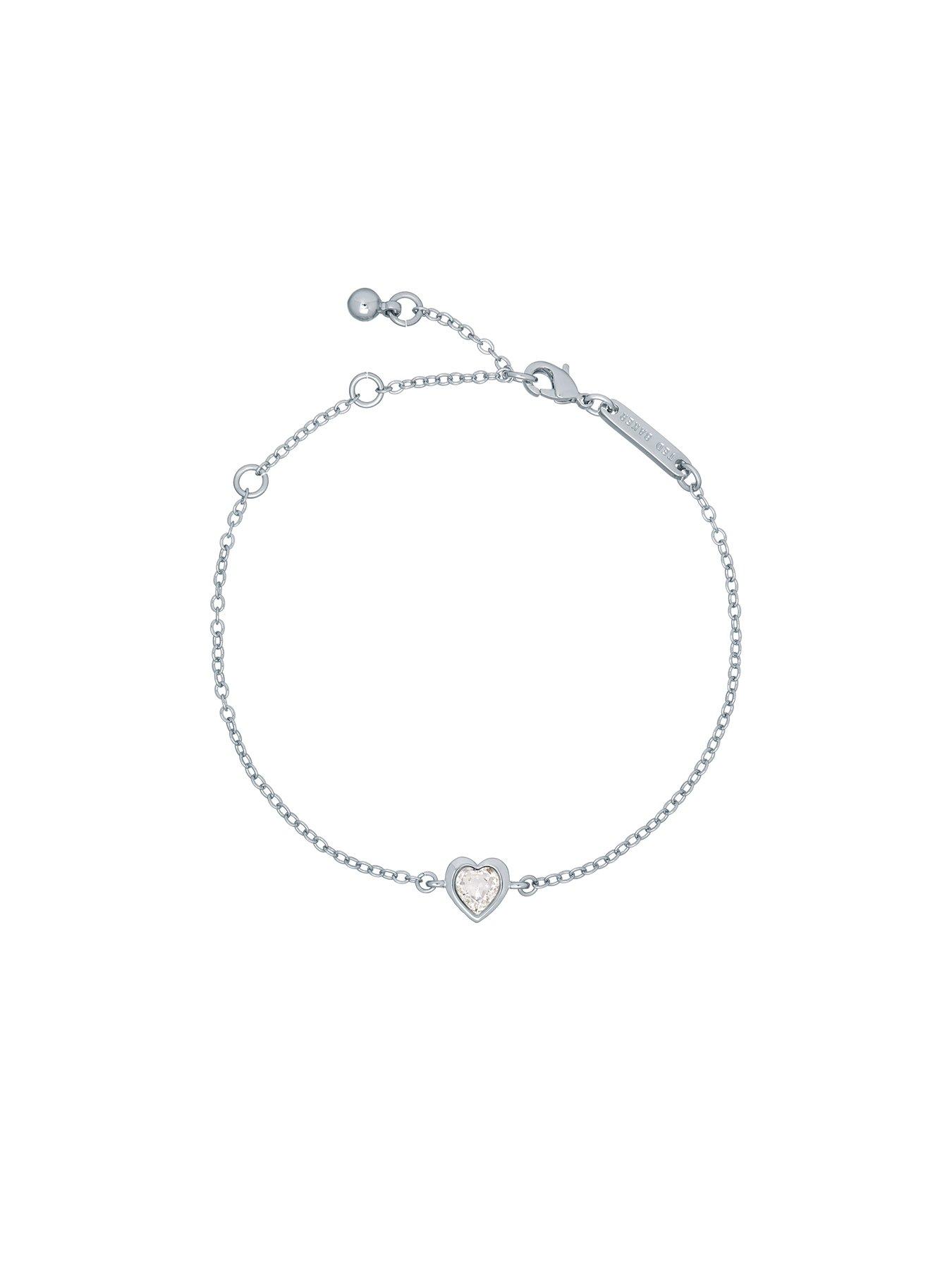 Image 2 of 6 of Ted Baker HANSAA: Crystal Heart Adjustable Bracelet