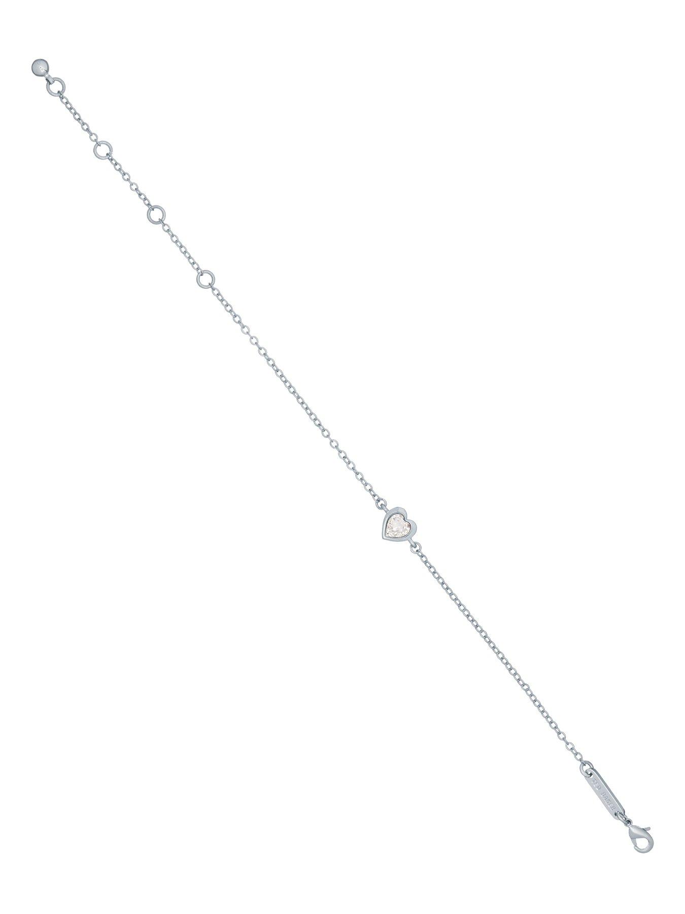 Image 3 of 6 of Ted Baker HANSAA: Crystal Heart Adjustable Bracelet