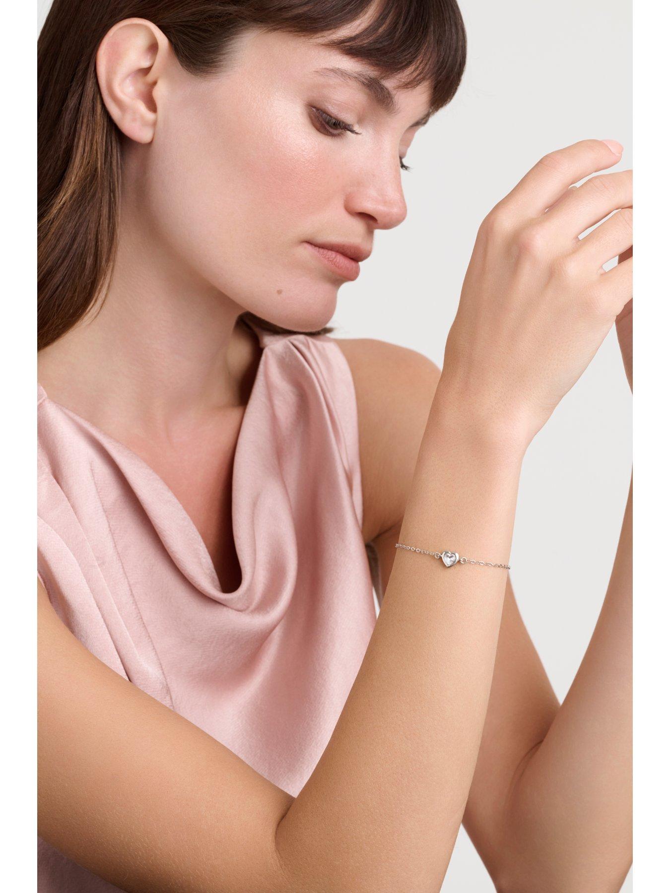 Image 4 of 6 of Ted Baker HANSAA: Crystal Heart Adjustable Bracelet