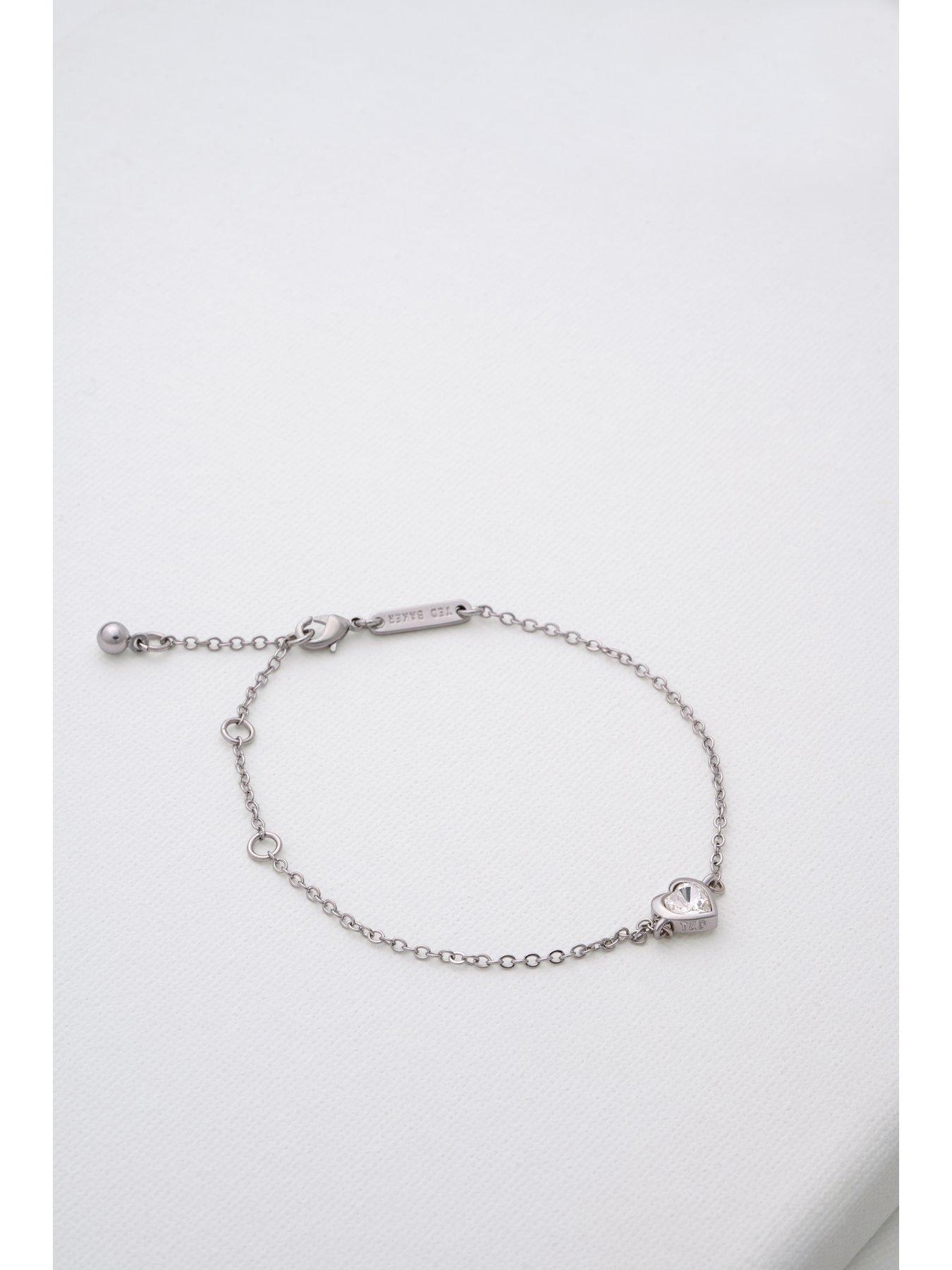Image 5 of 6 of Ted Baker HANSAA: Crystal Heart Adjustable Bracelet