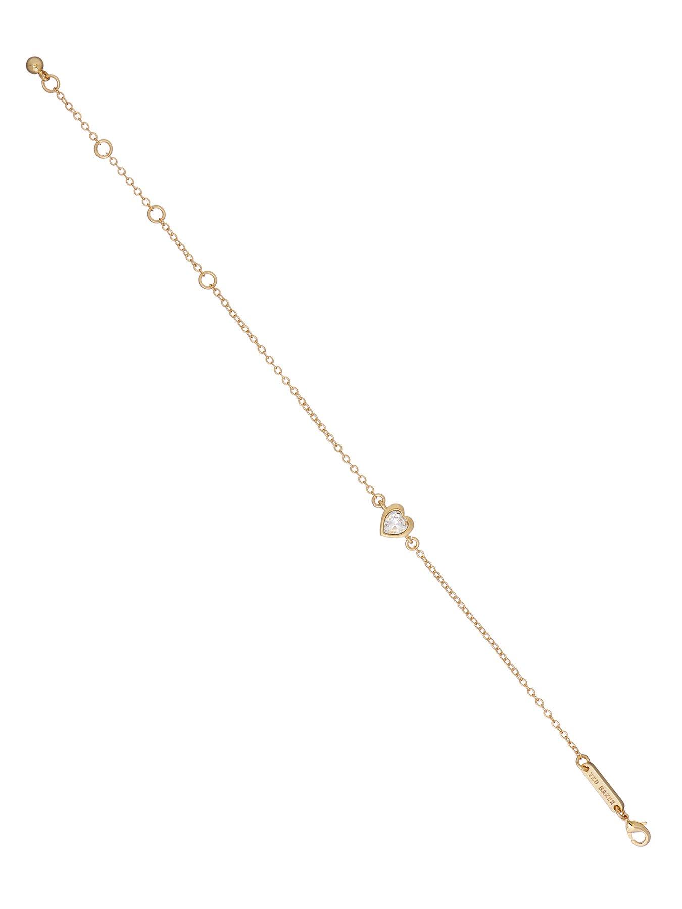 Image 3 of 7 of Ted Baker HANSAA: Crystal Heart Adjustable Bracelet