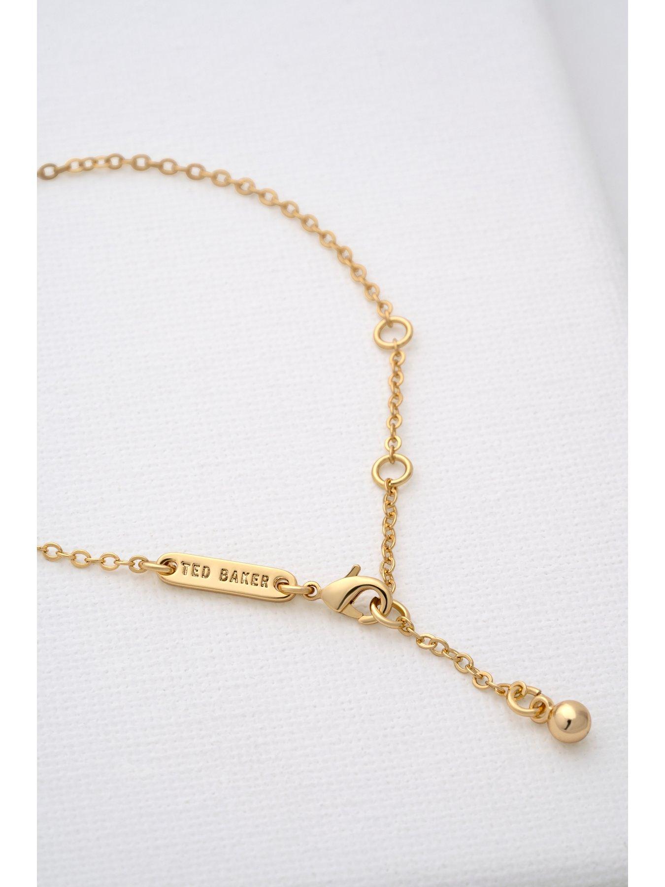 Image 6 of 7 of Ted Baker HANSAA: Crystal Heart Adjustable Bracelet
