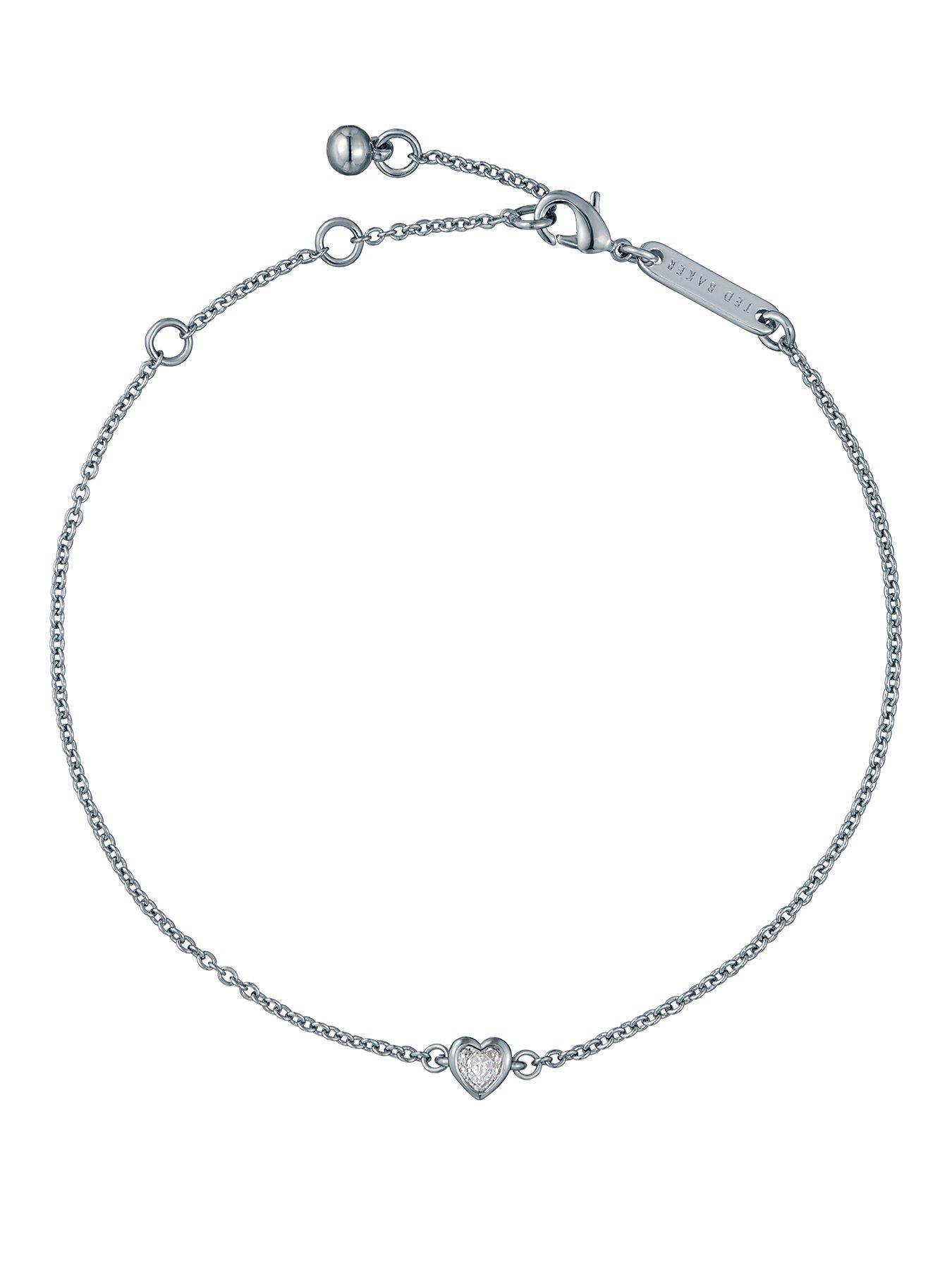 Ted Baker HALLE: Mini Crystal Heart Adjustable Bracelet