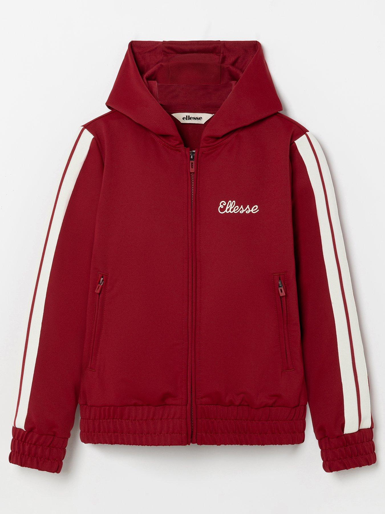 Image 1 of 4 of Ellesse Junior Andosi Full Zip Hoodie - Red