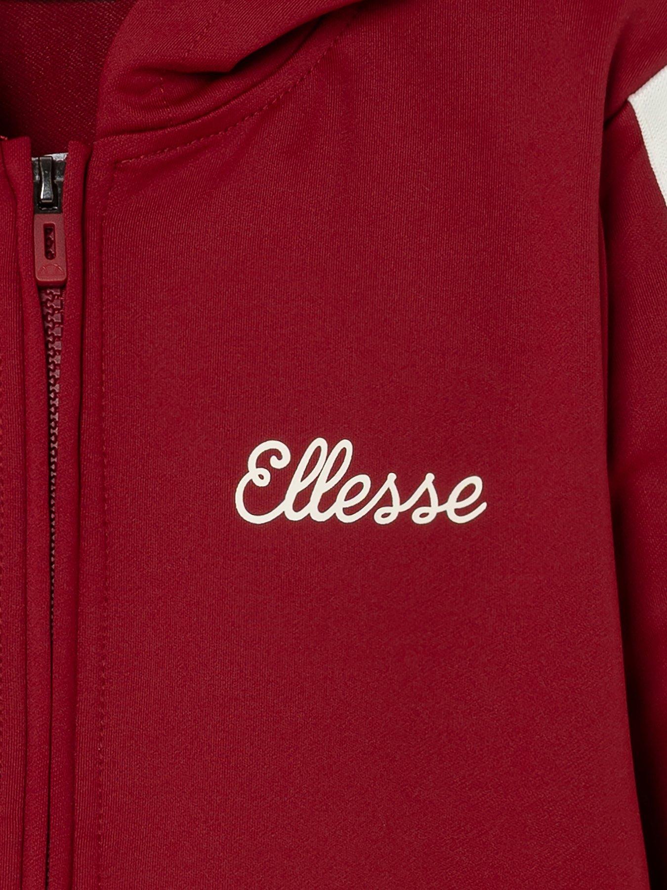 Image 4 of 4 of Ellesse Junior Andosi Full Zip Hoodie - Red
