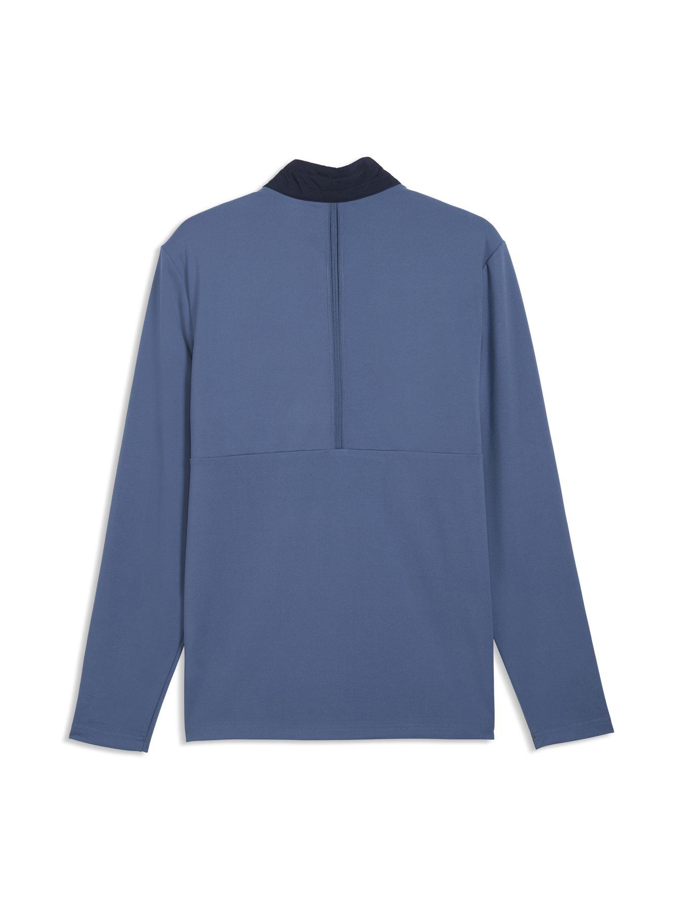 Image 2 of 2 of Puma Mens Cloudspun Hybrid Quarter Zip Golf Jacket - Navy