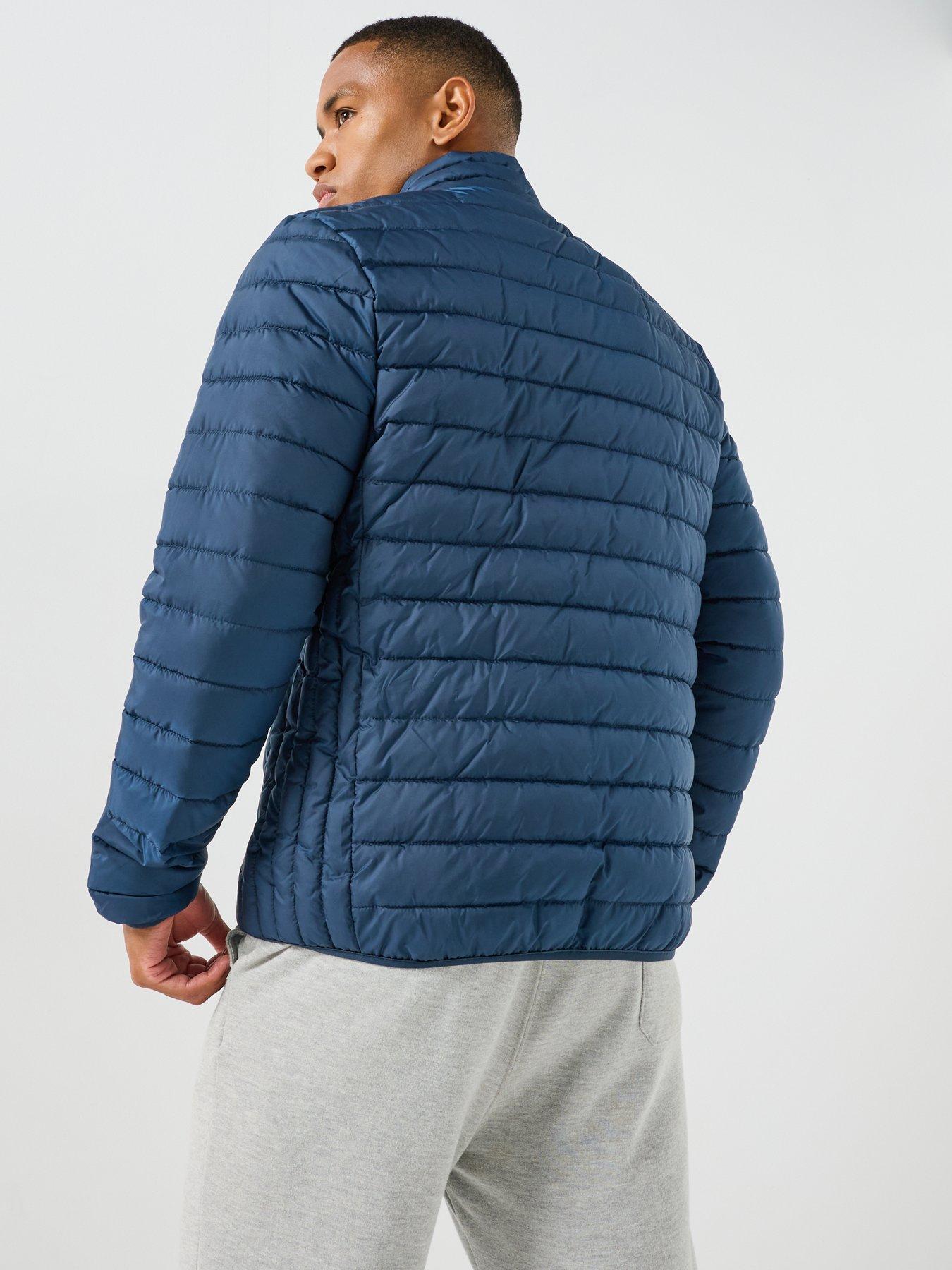Image 2 of 5 of Ellesse Men's Brunate Lightweight Quilted Puffer Jacket - Navy