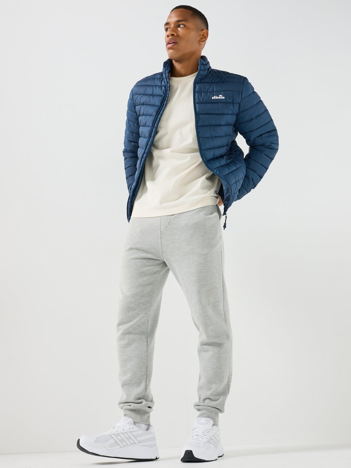 Image 3 of 5 of Ellesse Men's Brunate Lightweight Quilted Puffer Jacket - Navy