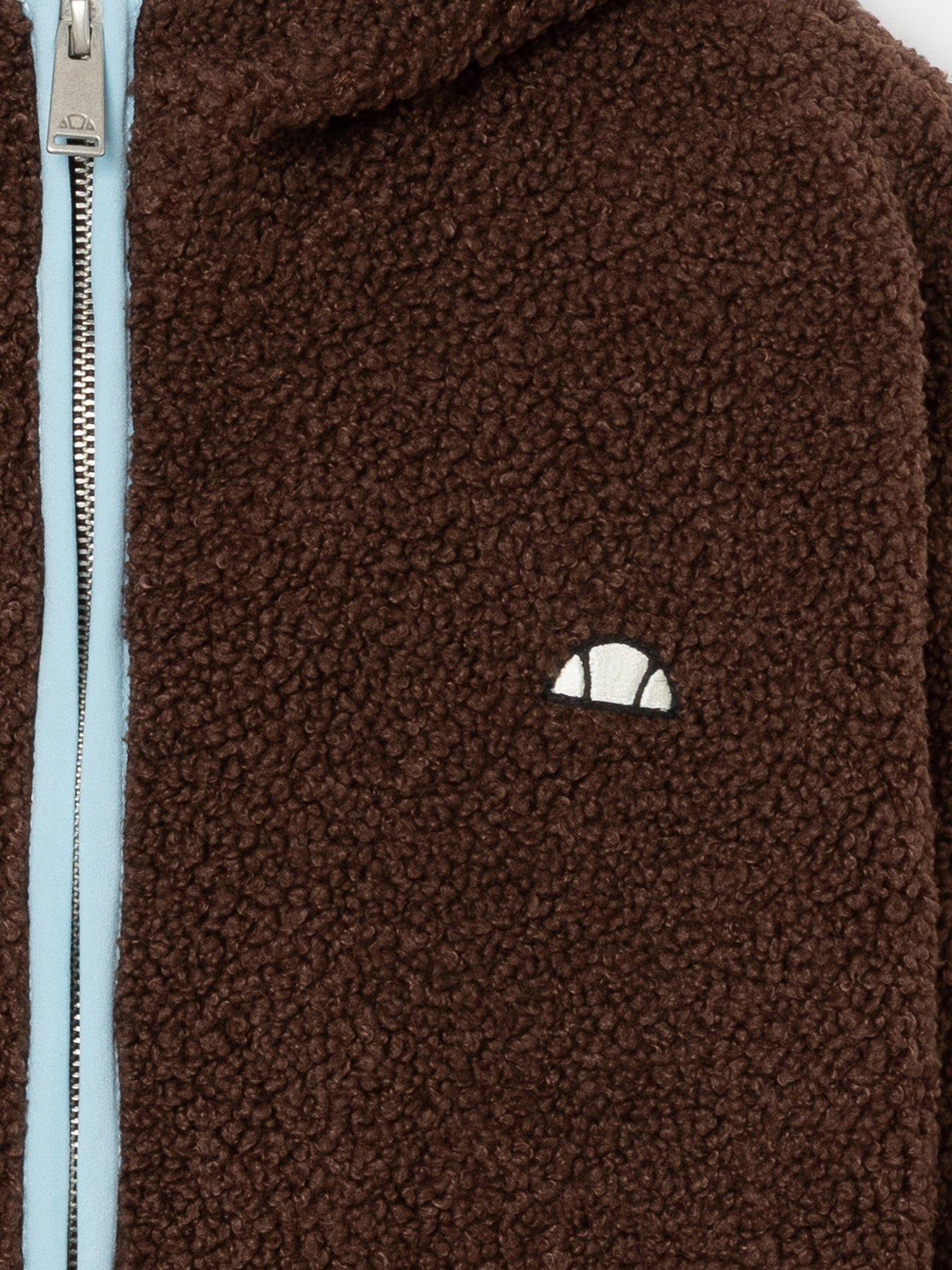 Image 4 of 4 of Ellesse Junior Nell'Oro Full Zip Hoodie - Brown