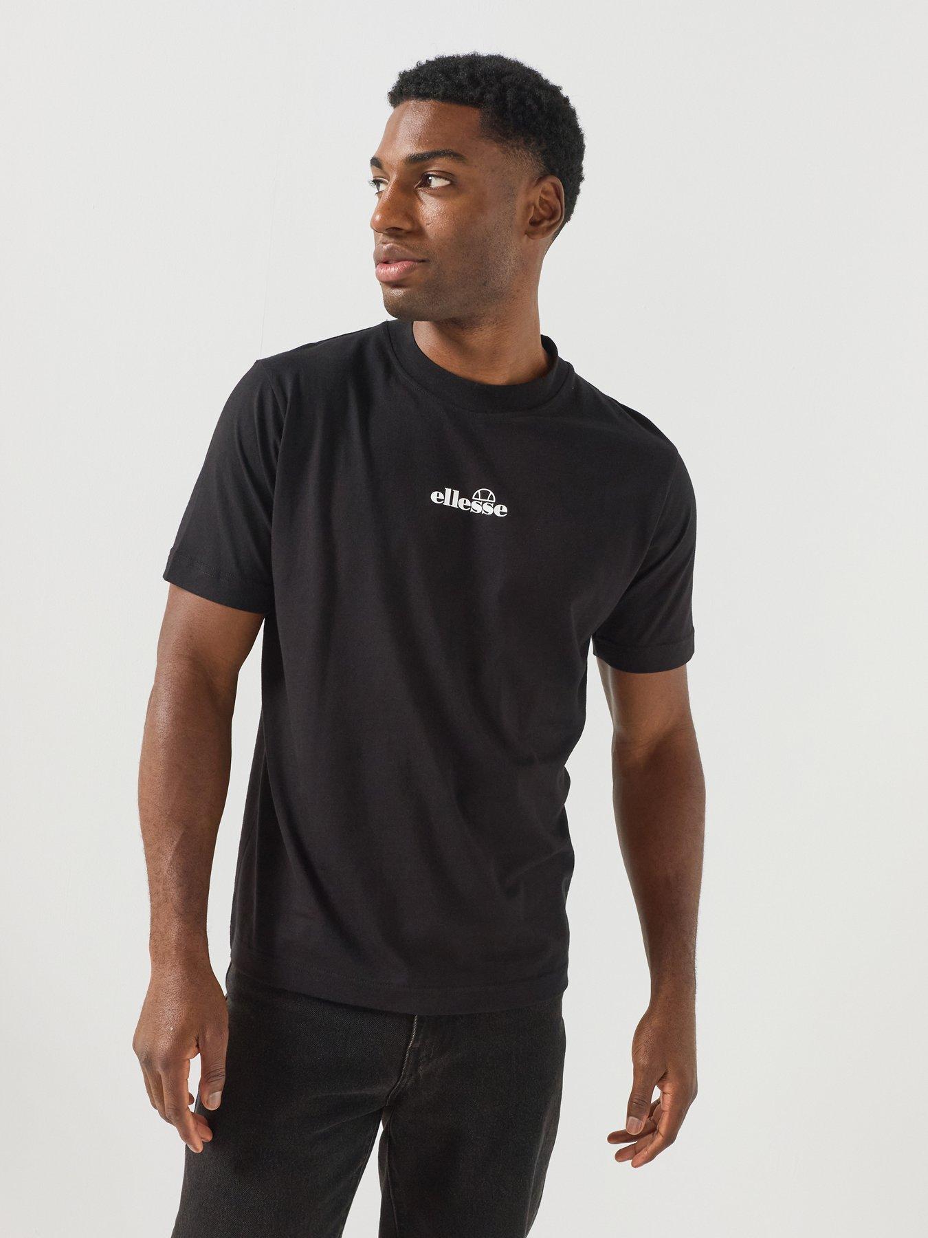Image 4 of 5 of Ellesse Men's Ollio Logo T-Shirt - Black