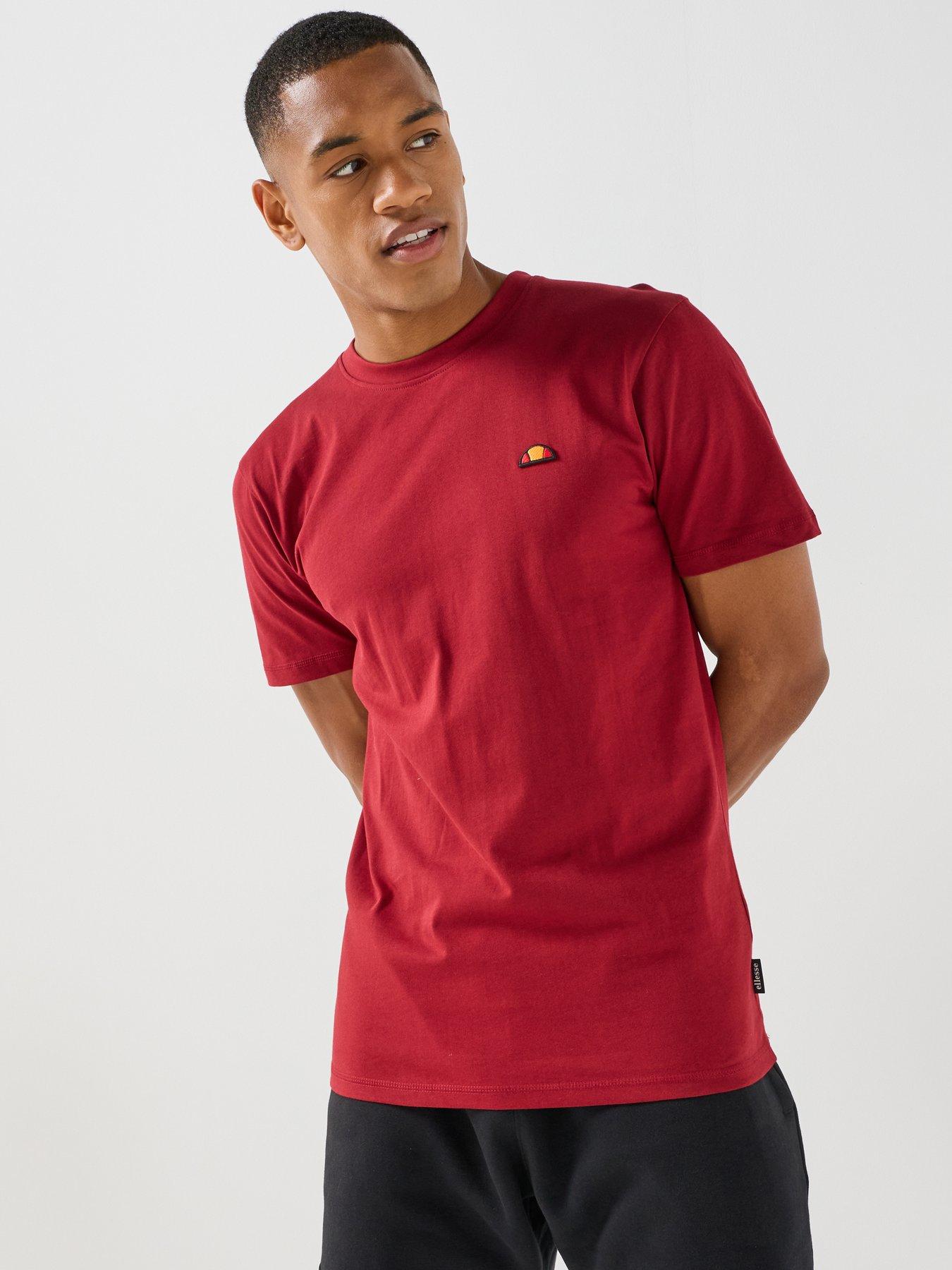 Ellesse Men's Cassica Crew Neck T-Shirt - Red