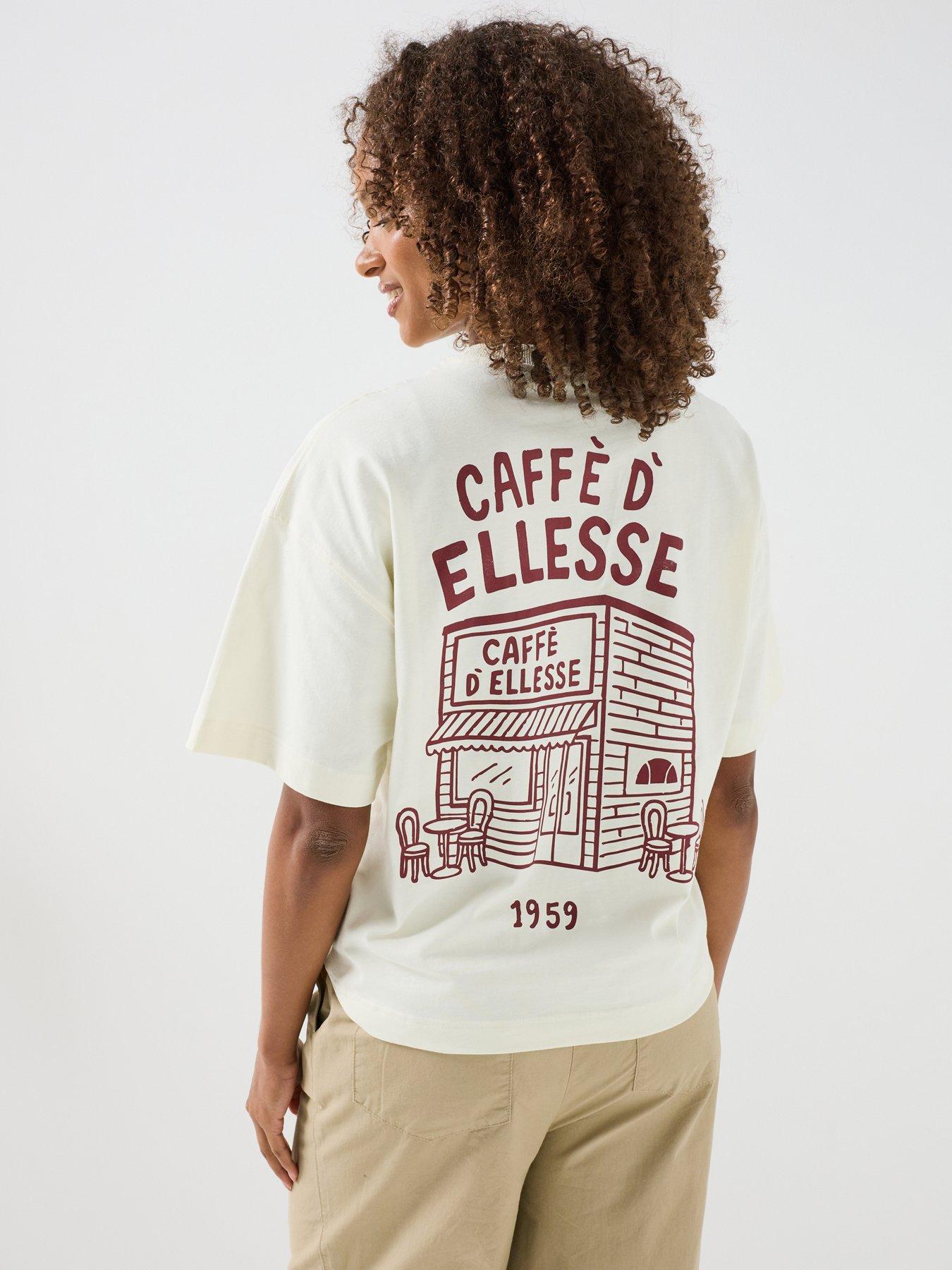 Ellesse Womens Caffe T-Shirt - Cream