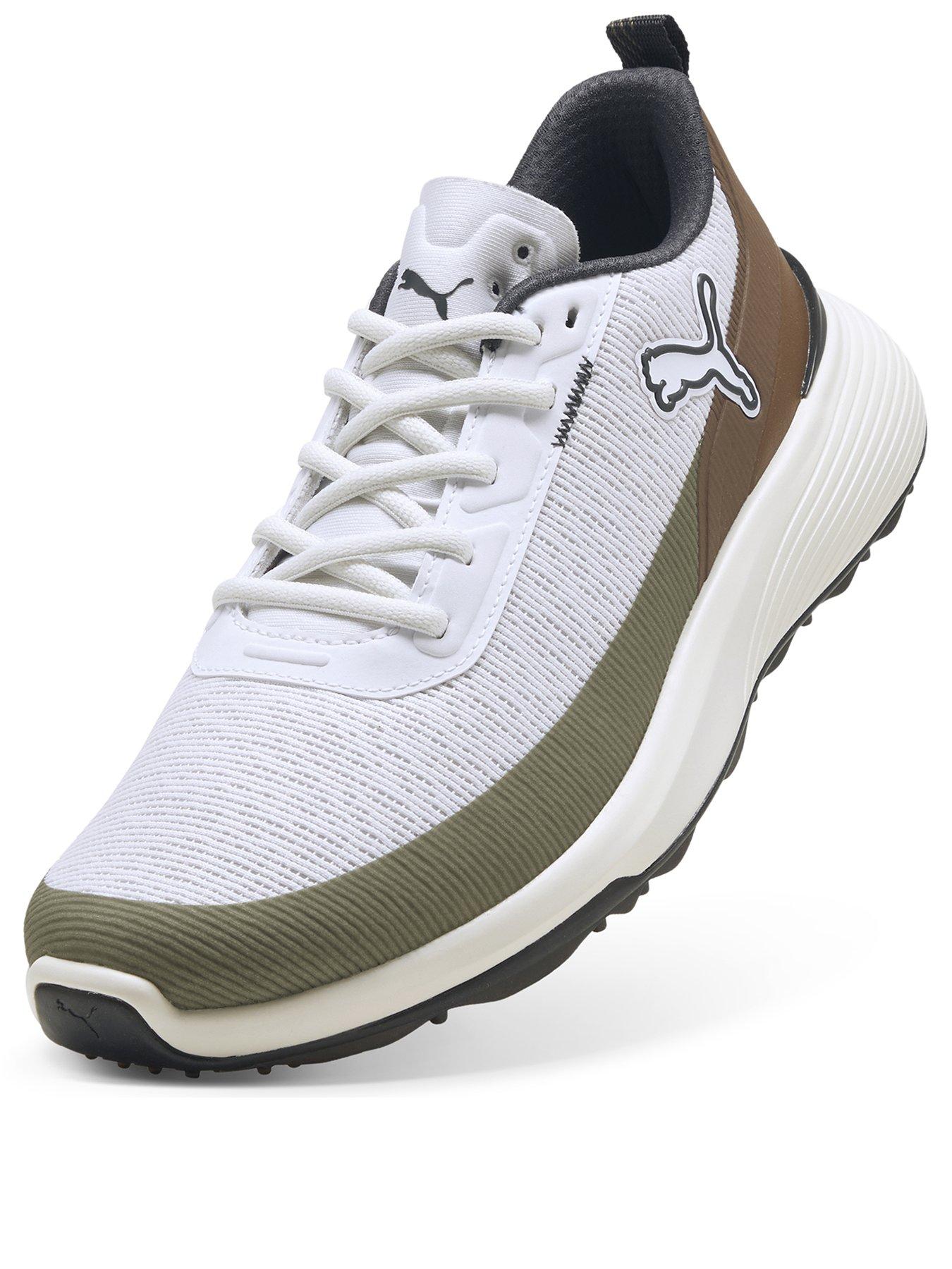 Image 2 of 6 of Puma Mens Waterproof Spikeless Cushioned Golf Shoes - White