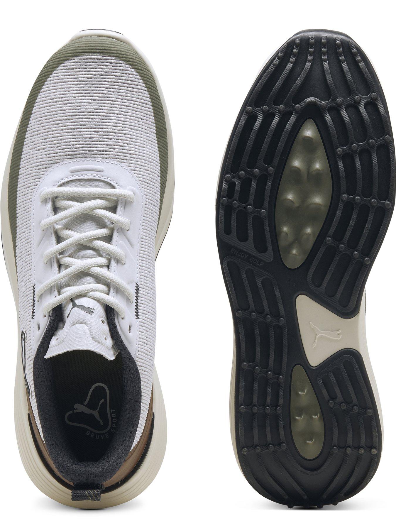Image 4 of 6 of Puma Mens Waterproof Spikeless Cushioned Golf Shoes - White