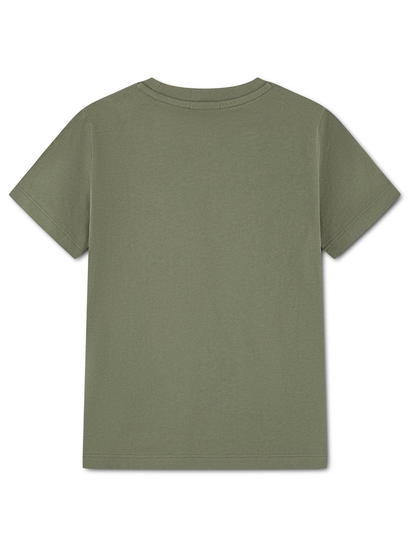 Image 2 of 3 of Lacoste Unisex Cotton Crew Neck T-Shirt - Khaki Green