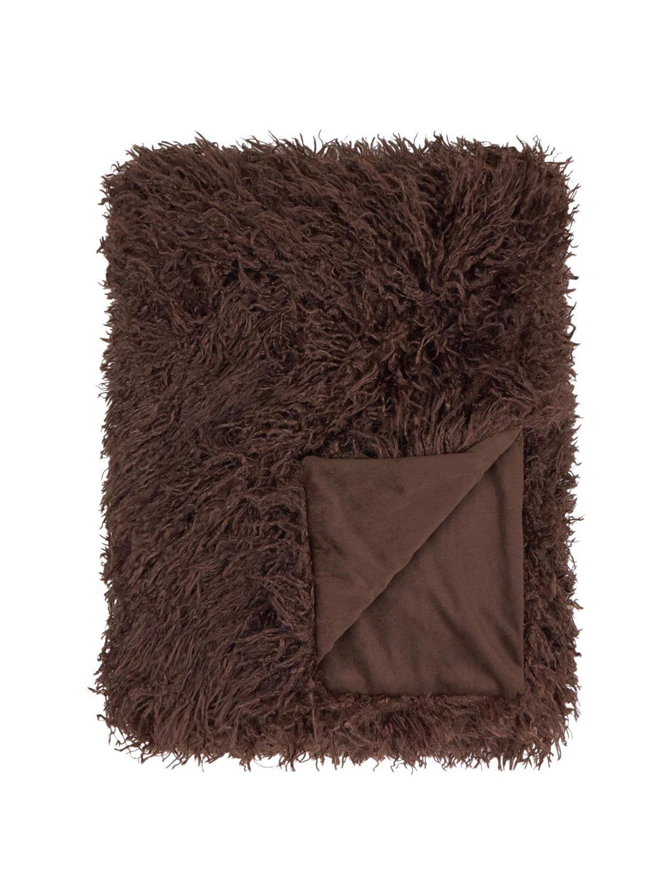 Furn Rowan 130x175 Throw Chocolate