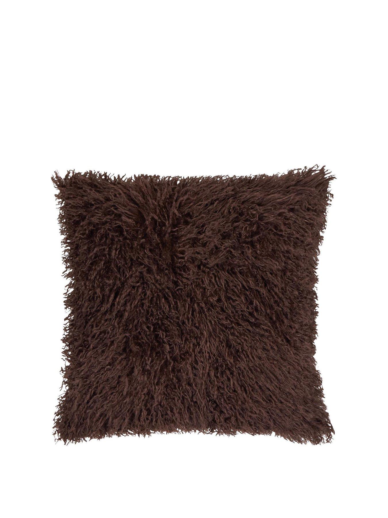 Furn Rowan 50x50 Polyester Cushion Chocolate