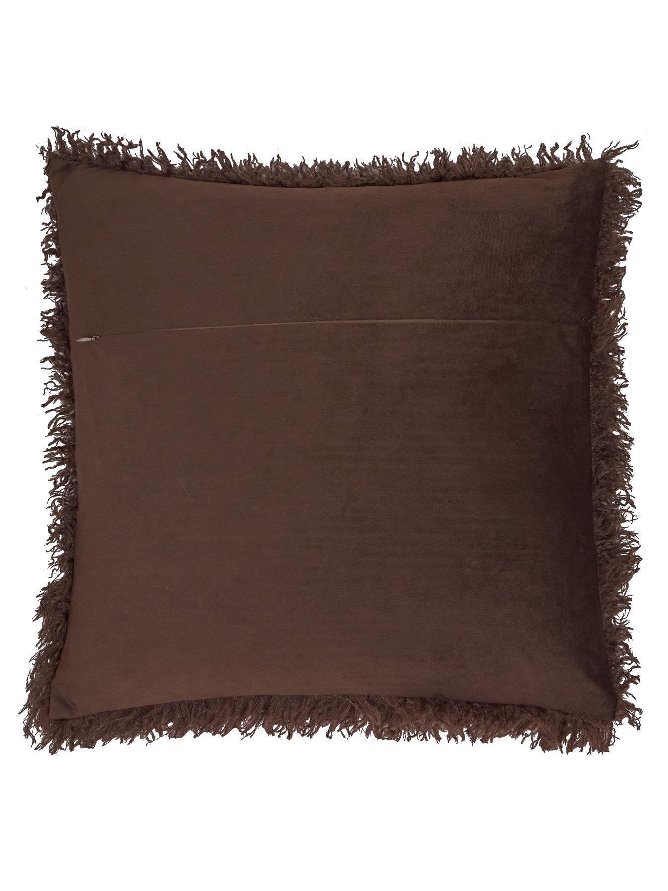 Image 3 of 3 of Furn Rowan 50x50 Polyester Cushion Chocolate