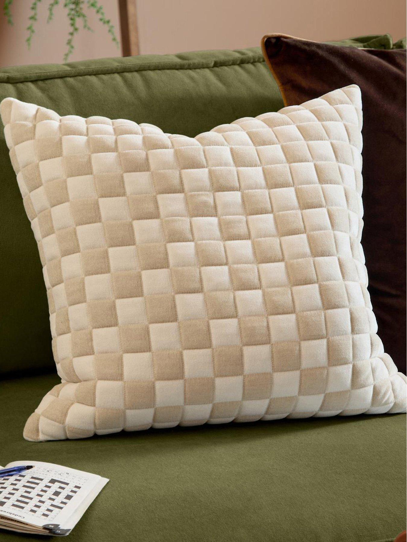 Furn Softie Checkerboard 50x50cm Polyester Cushion