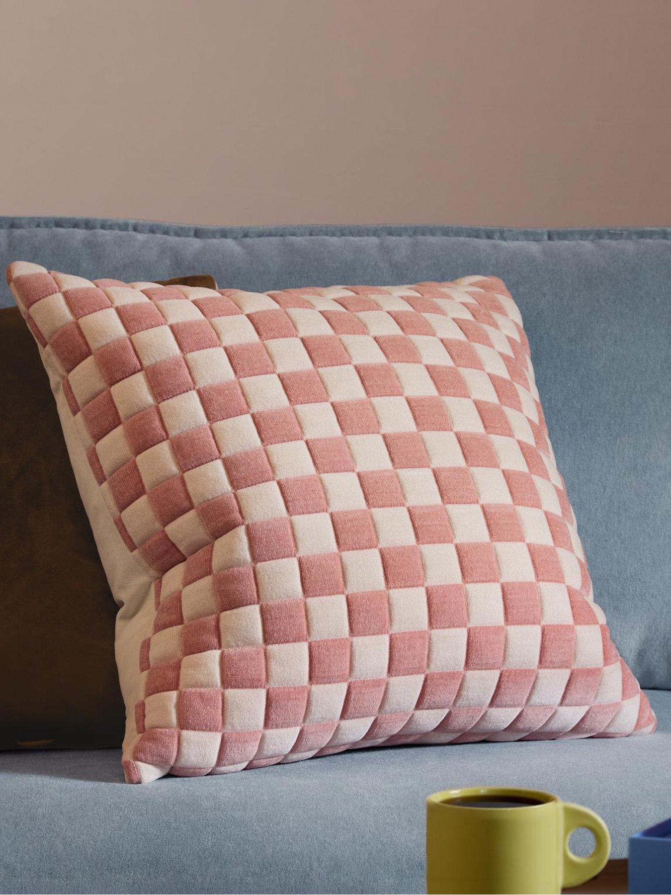 Furn Softie Checkerboard 50x50cm Polyester Cushion