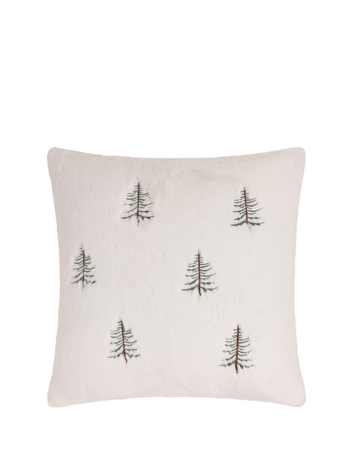 Image 2 of 4 of Furn Winter Pines 45x45 Polyester Cushion Ecru