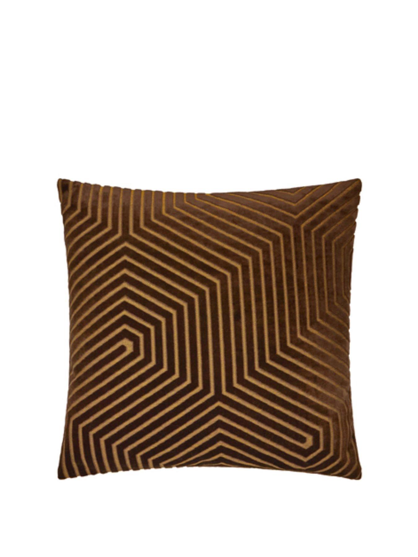 Paoletti Evoke 55x55 Polyester Cushion Chocolate