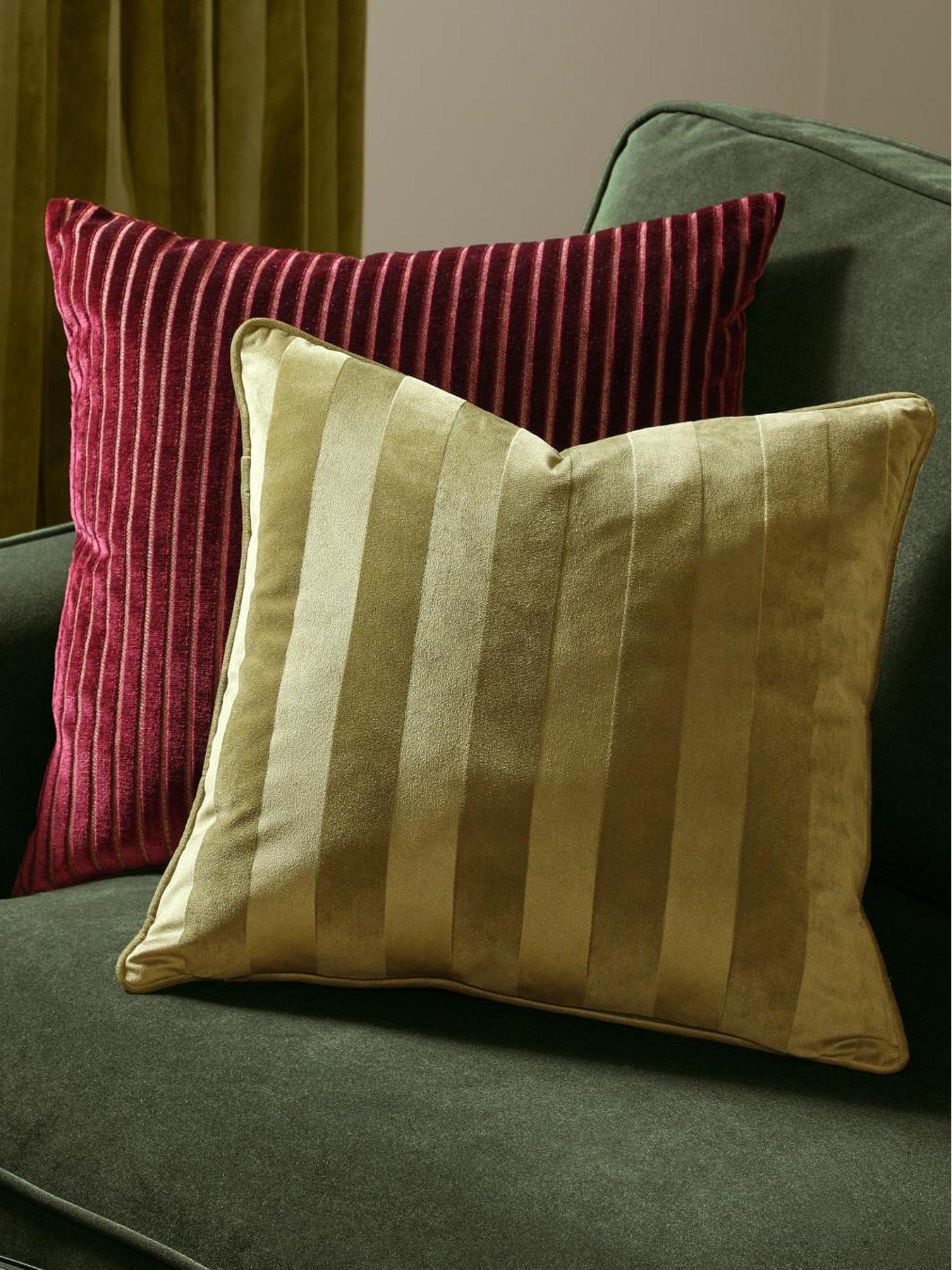 Image 1 of 4 of Paoletti Regency Stripe 45x45cm Polyester Cushion