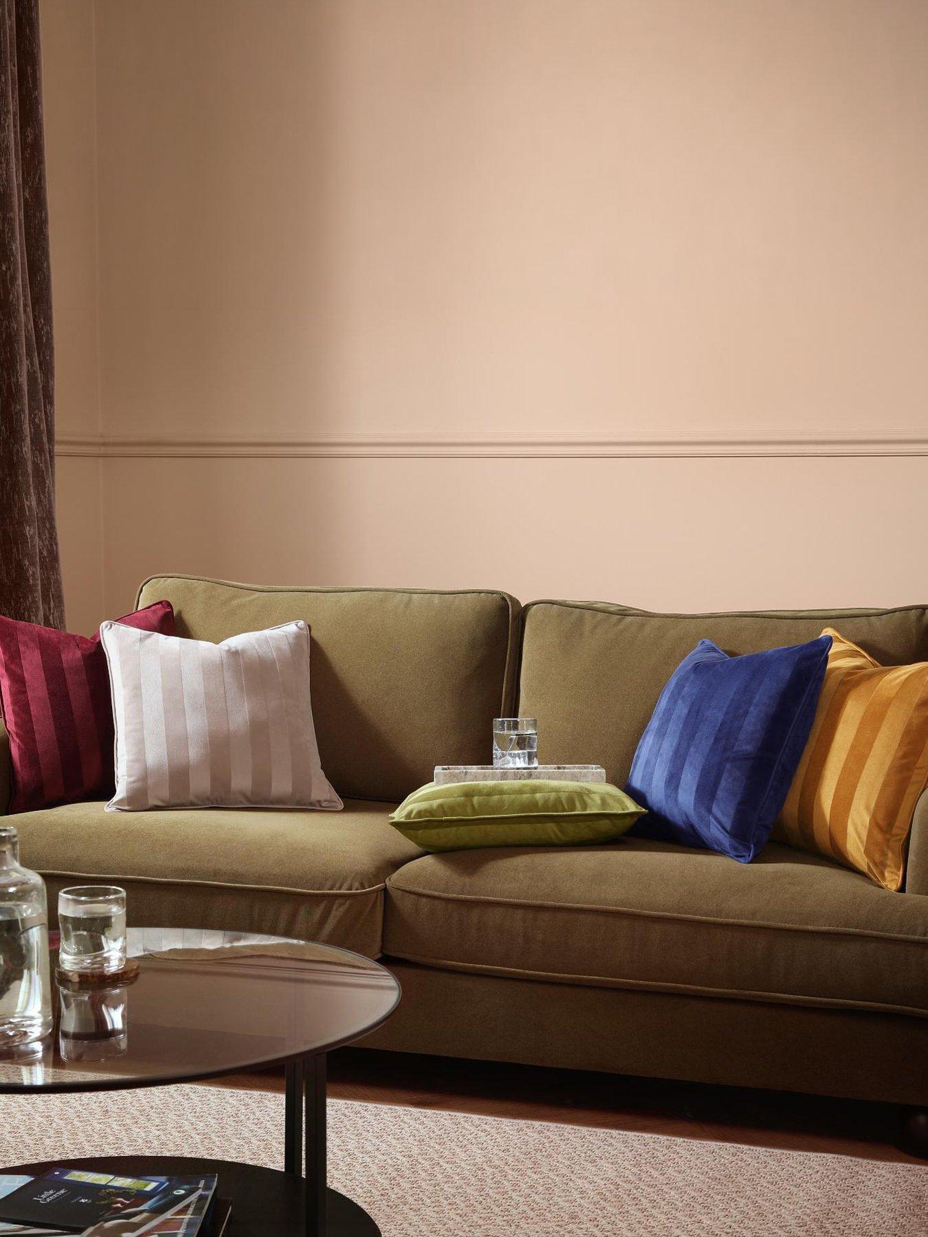 Image 4 of 4 of Paoletti Regency Stripe 45x45cm Polyester Cushion