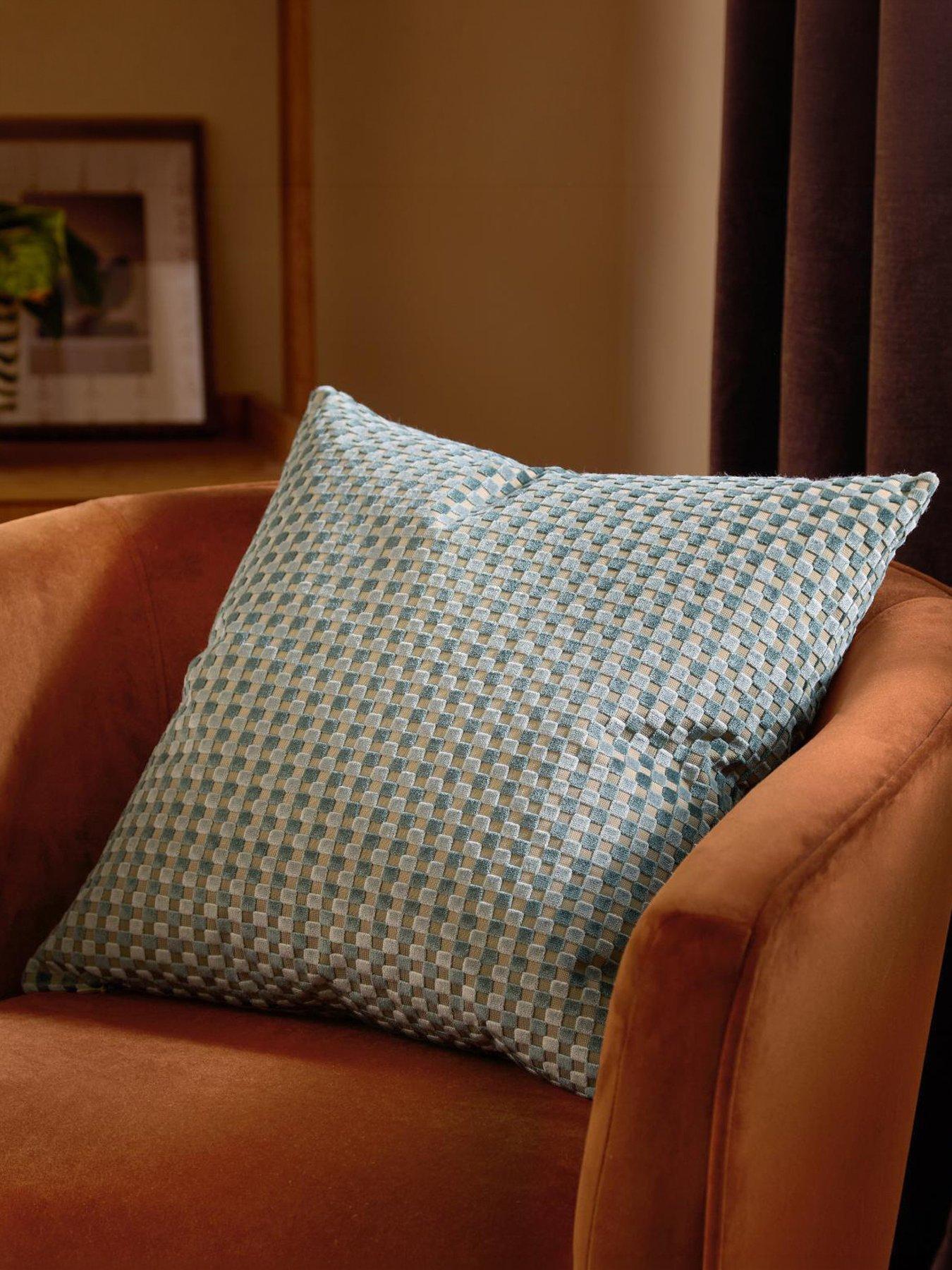 Furn Checkered 45x45cm Polyester Cushion