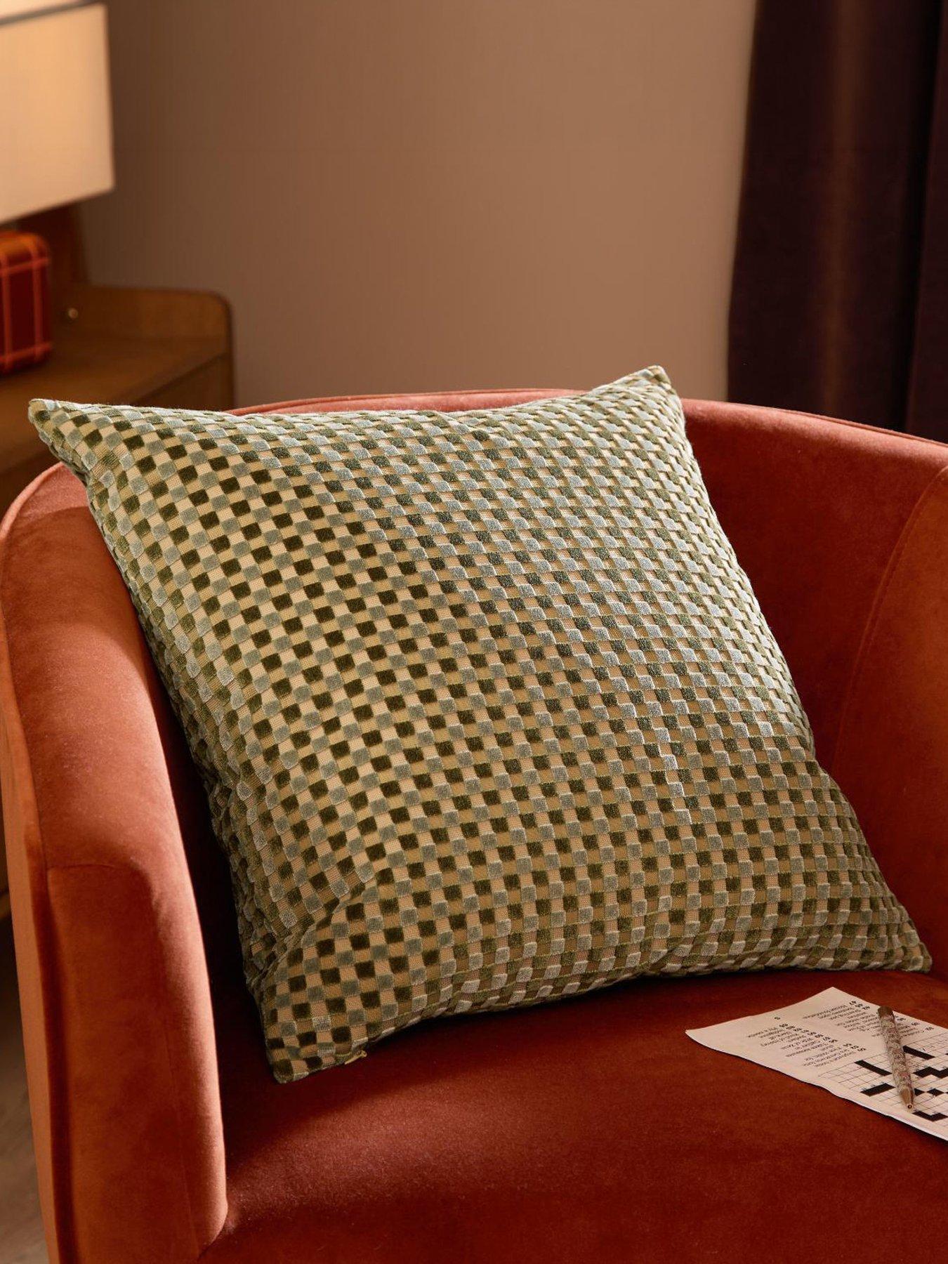Furn Checkered 45x45cm Polyester Cushion