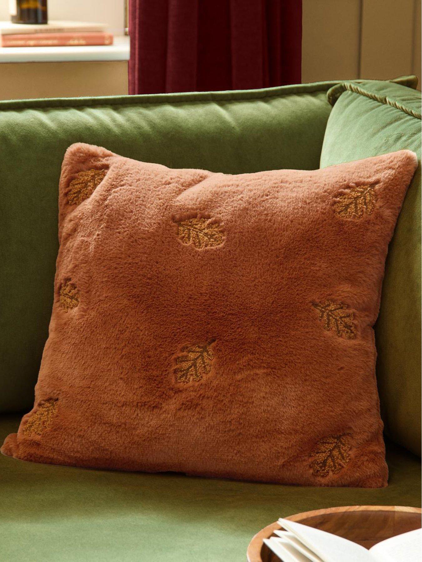Furn Autumn Trail 45x45 Polyester Cushion Rust
