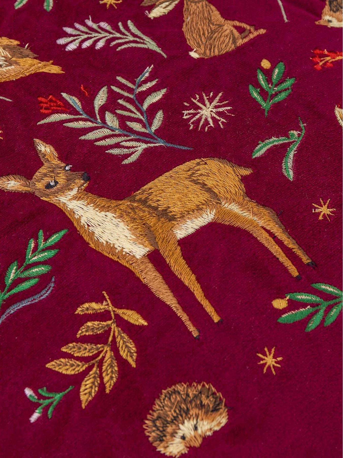 Image 3 of 6 of Furn Berry Woods 45x45 Polyester Cushion Burgundy