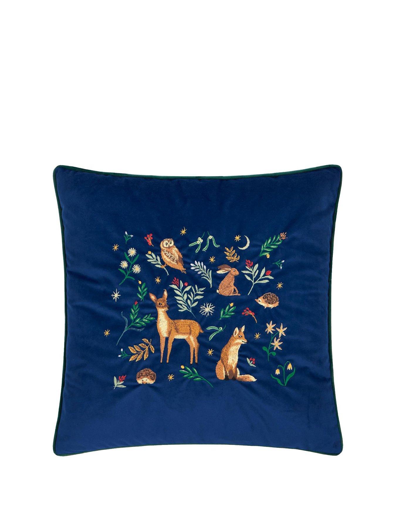 Image 2 of 6 of Furn Berry Woods 45x45 Polyester Cushion Navy
