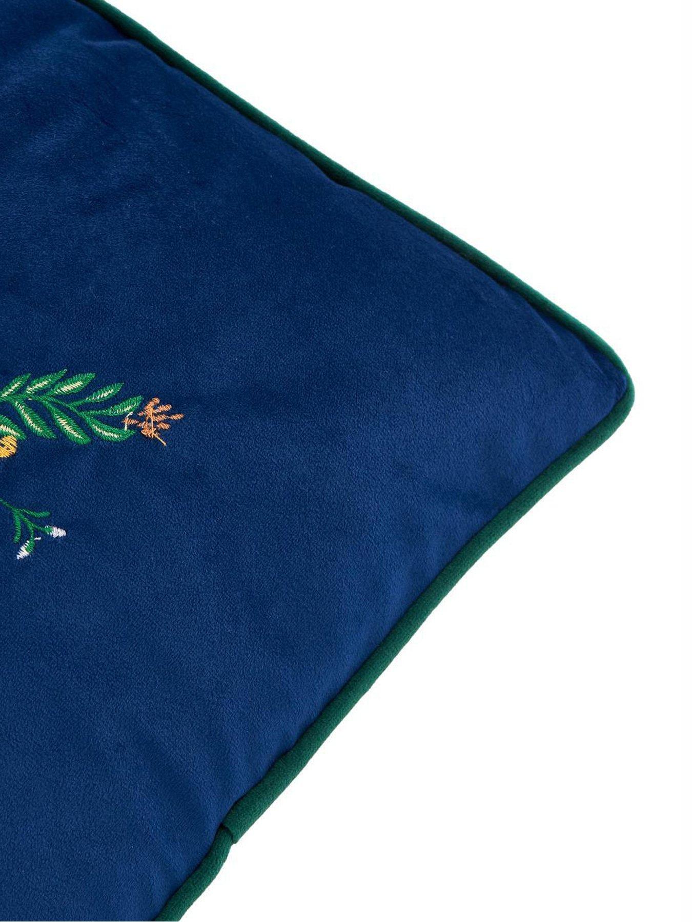 Image 4 of 6 of Furn Berry Woods 45x45 Polyester Cushion Navy