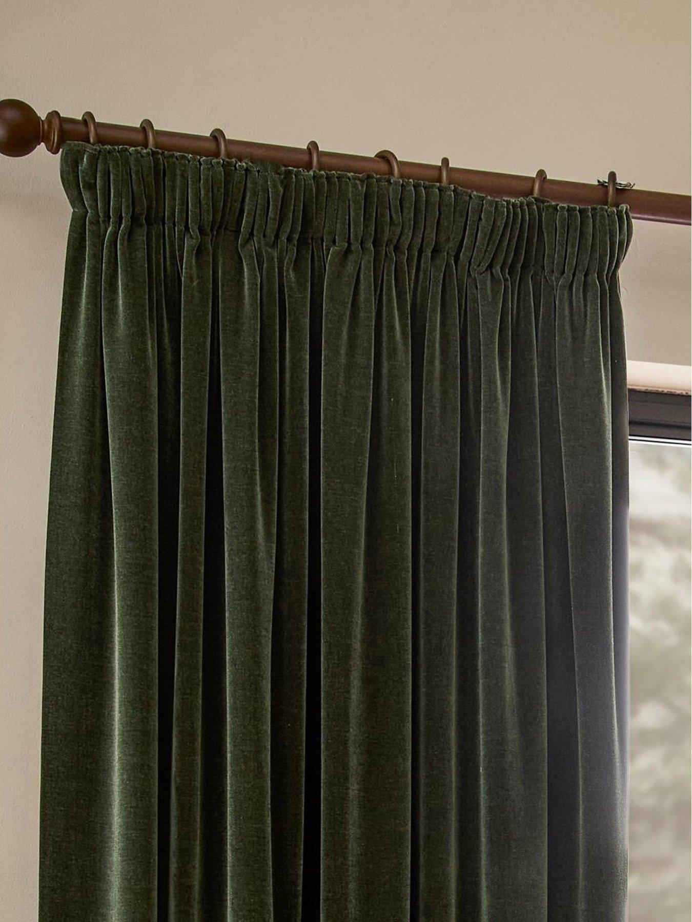 Image 2 of 5 of Yard Heavy Chenille Pencil Pleat Curtains