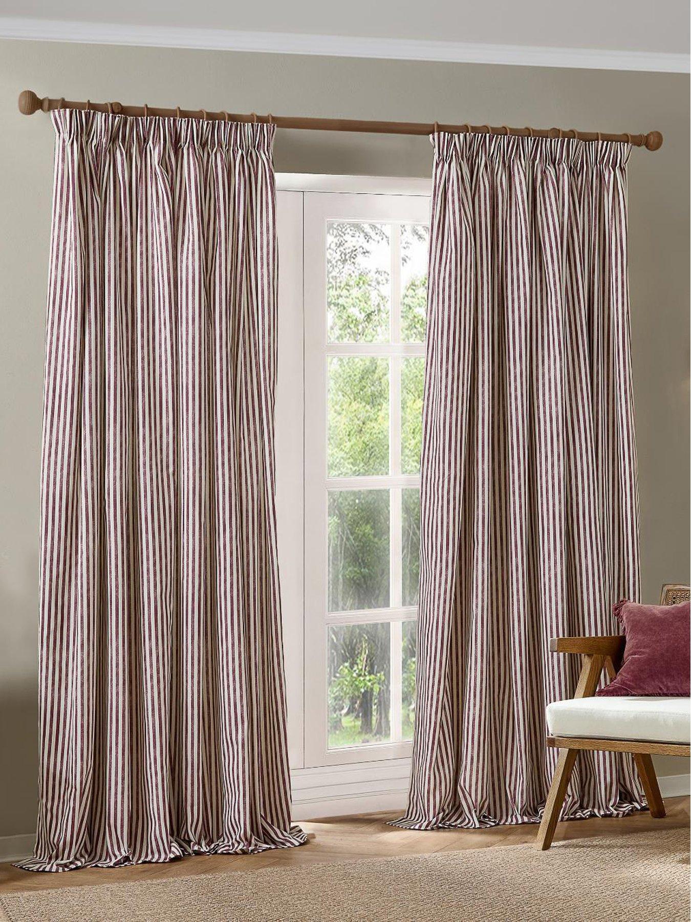 Yard Hebden Stripe Pencil Pleat Curtains